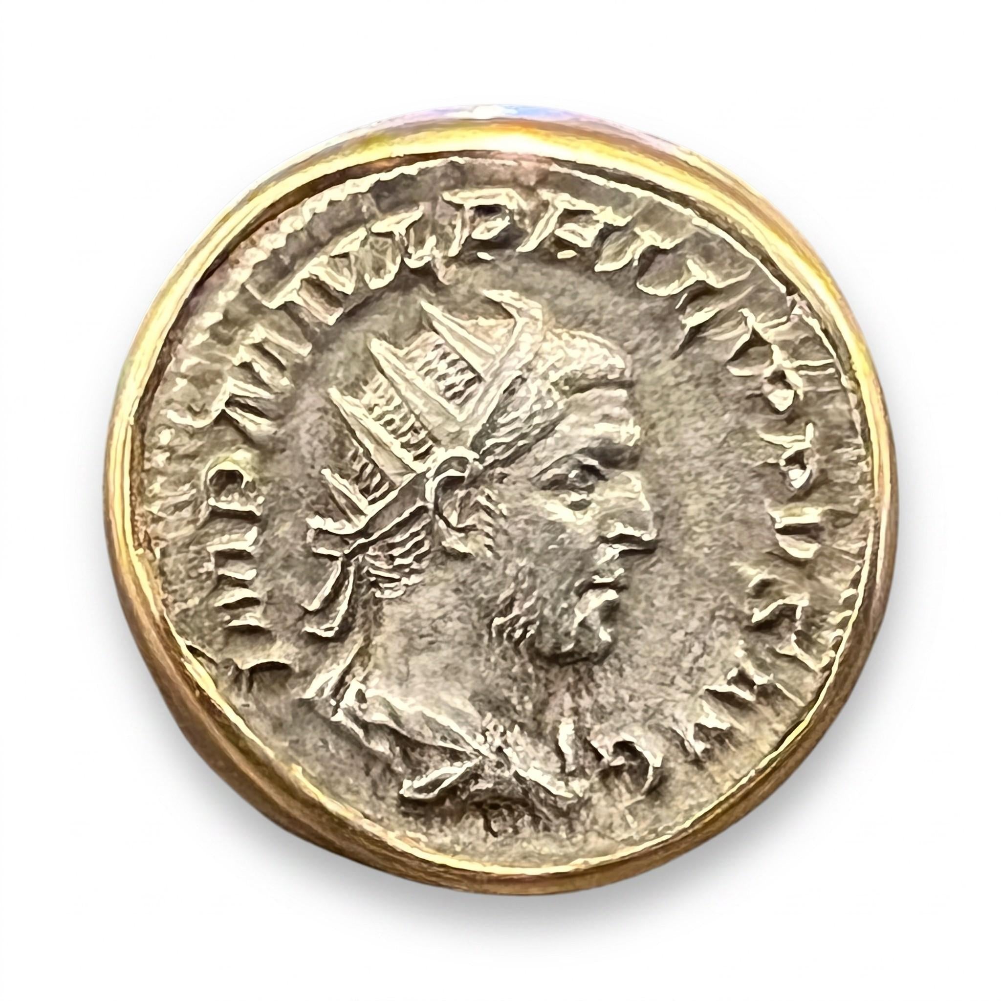 Bulgari Monete Coin "Antoniniano Filippo Arabo 244-249 BC" Ring