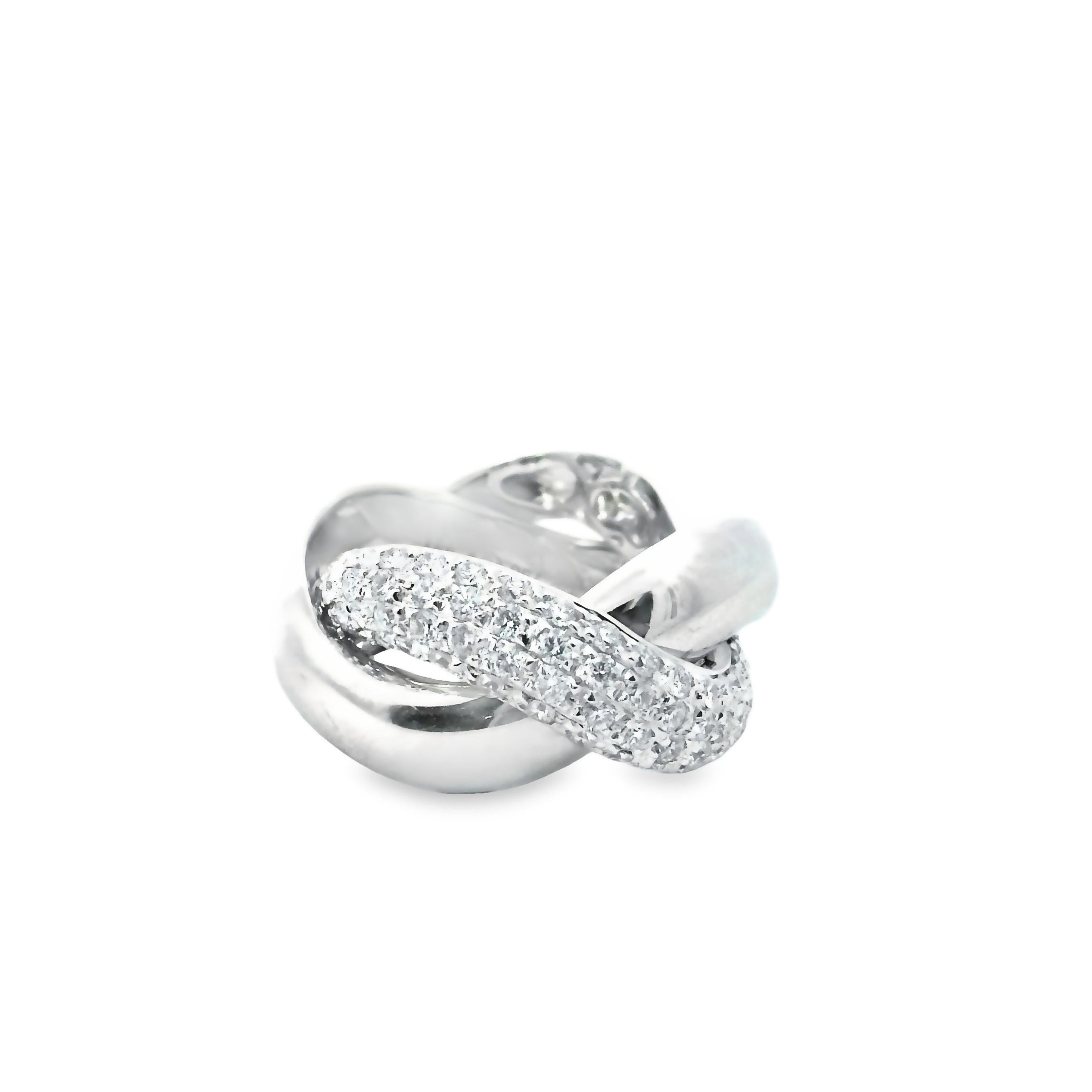 Poiray “Liaison” Diamond Knot Ring