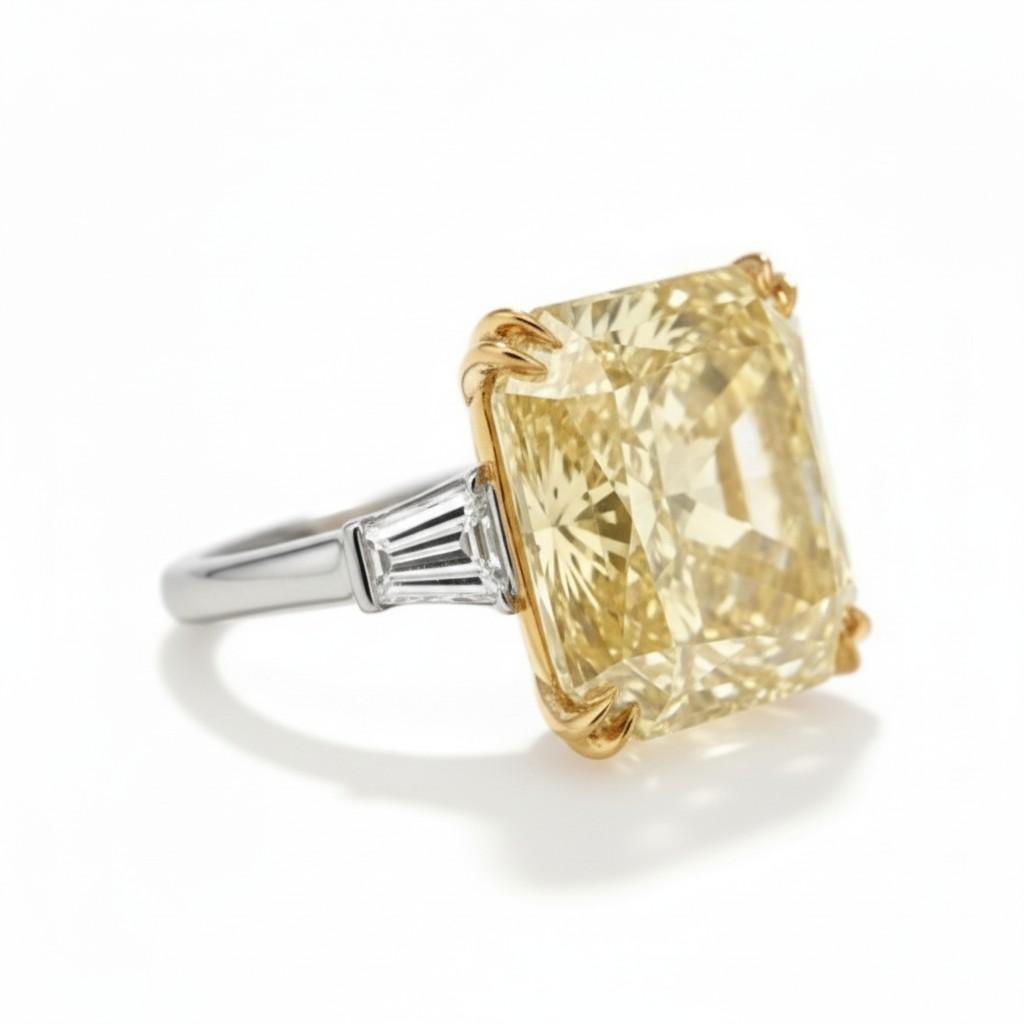 Fancy Intense Yellow Diamond Ring – 16.05 Carats, VS2 GIA 2181005741 -
