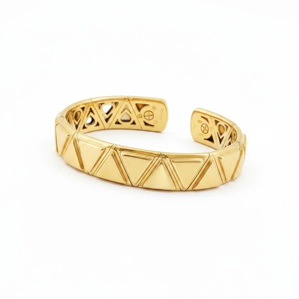 18K Gold Marina B. Triangoli Bracelet