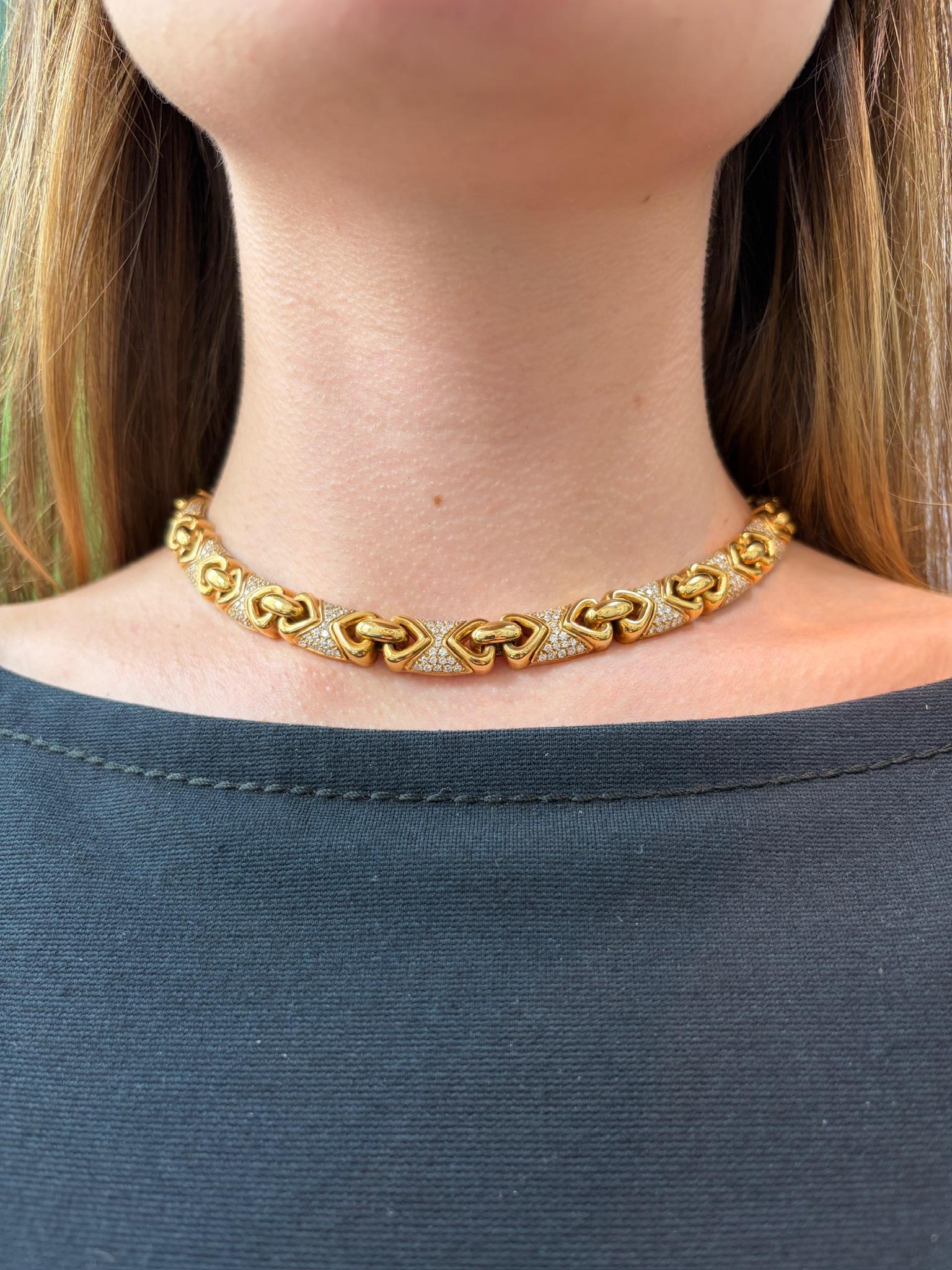 Bulgari “Doppio Cuore” Diamond Necklace
