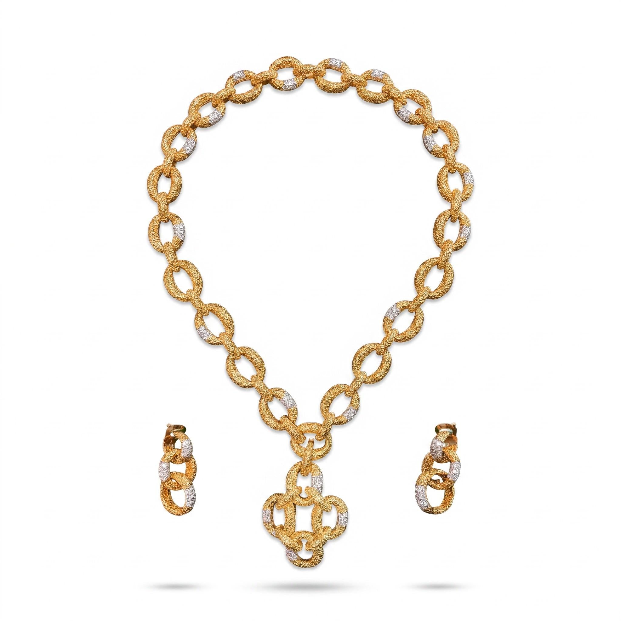 Van Cleef & Arpels “Chevalerie” Diamond Transformable Demi-Parure