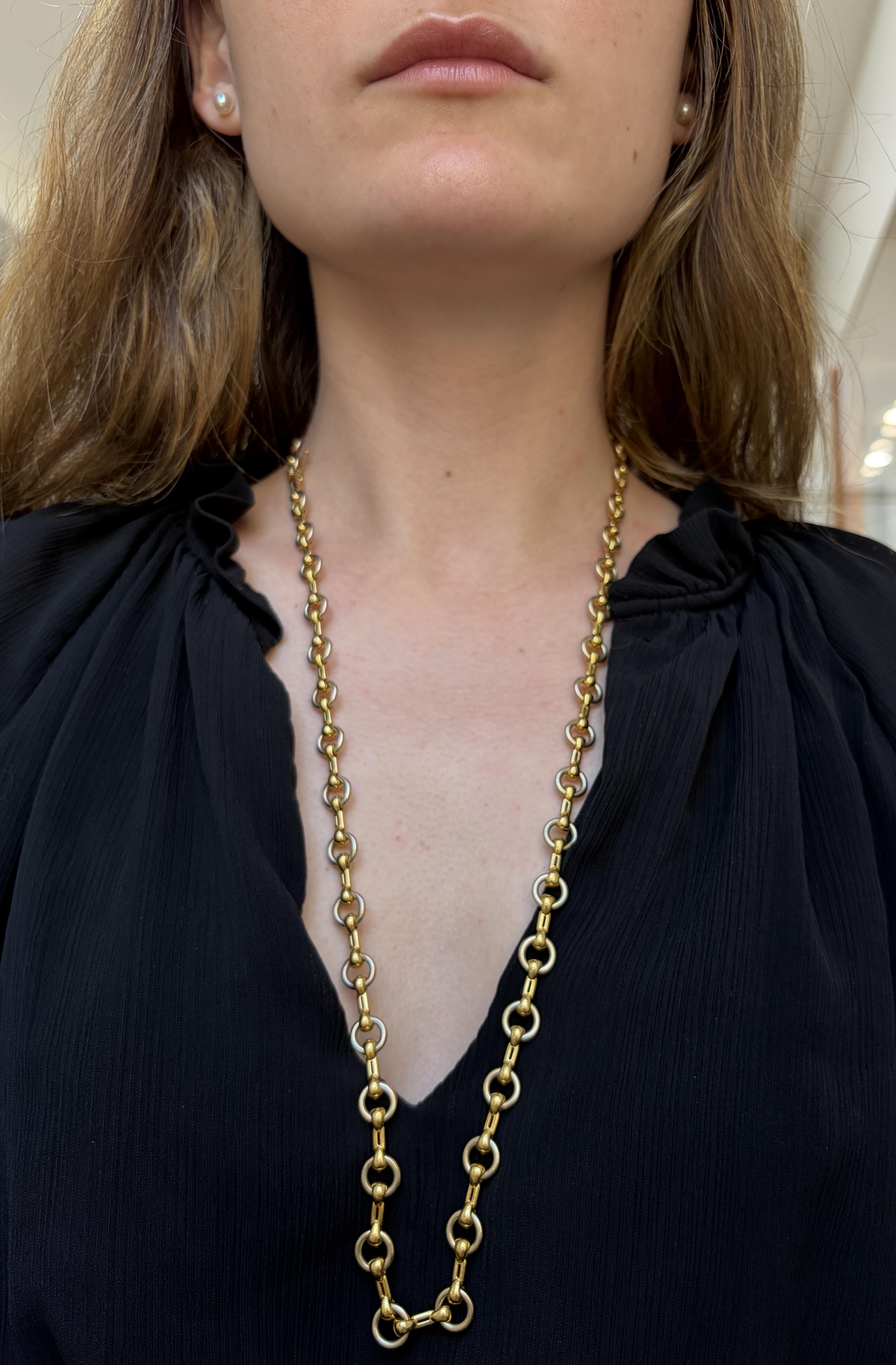 18K Gold Cartier Junior Classic Chain Necklace