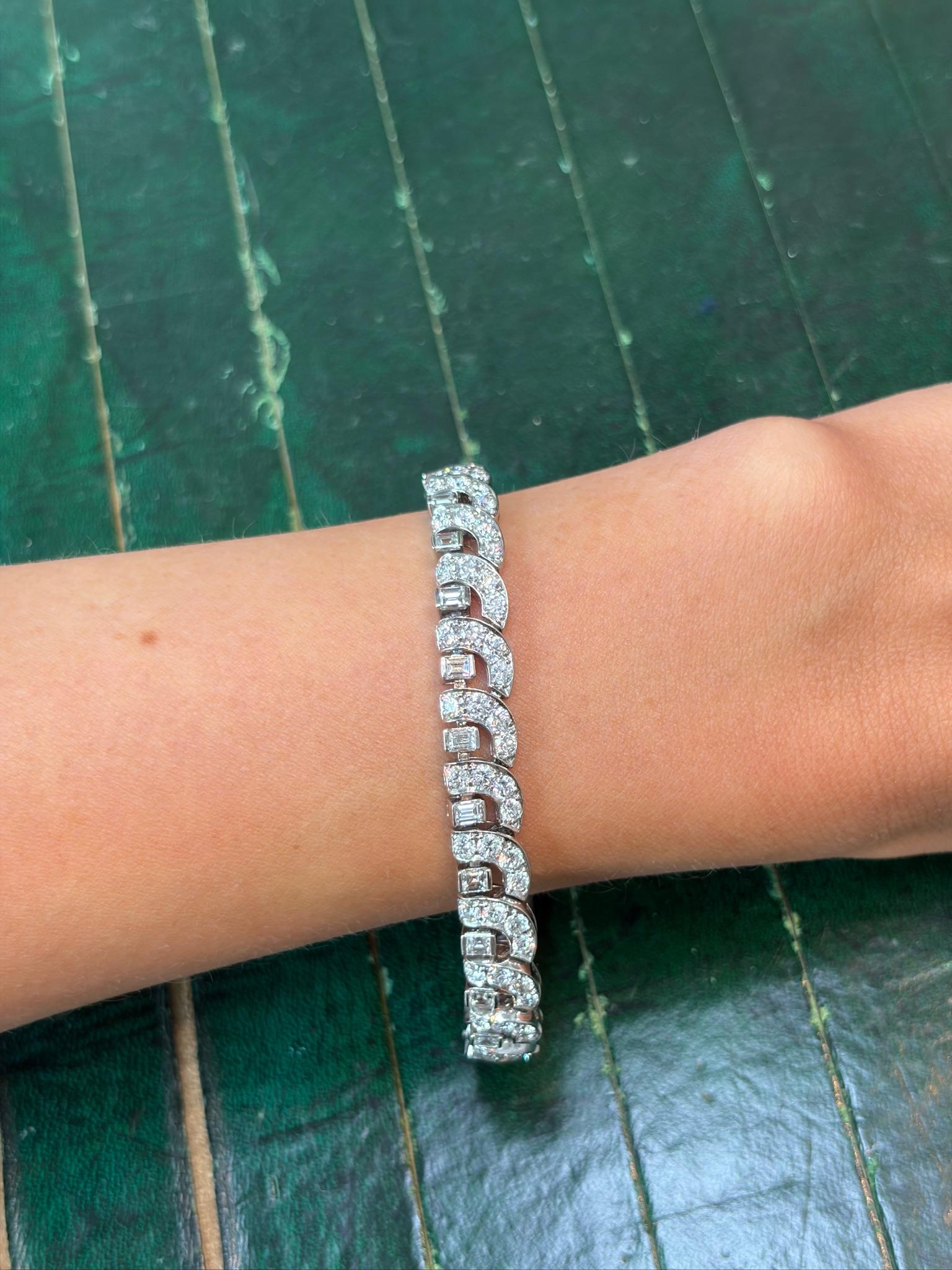 Vintage Convertible Platinum Diamond Necklace