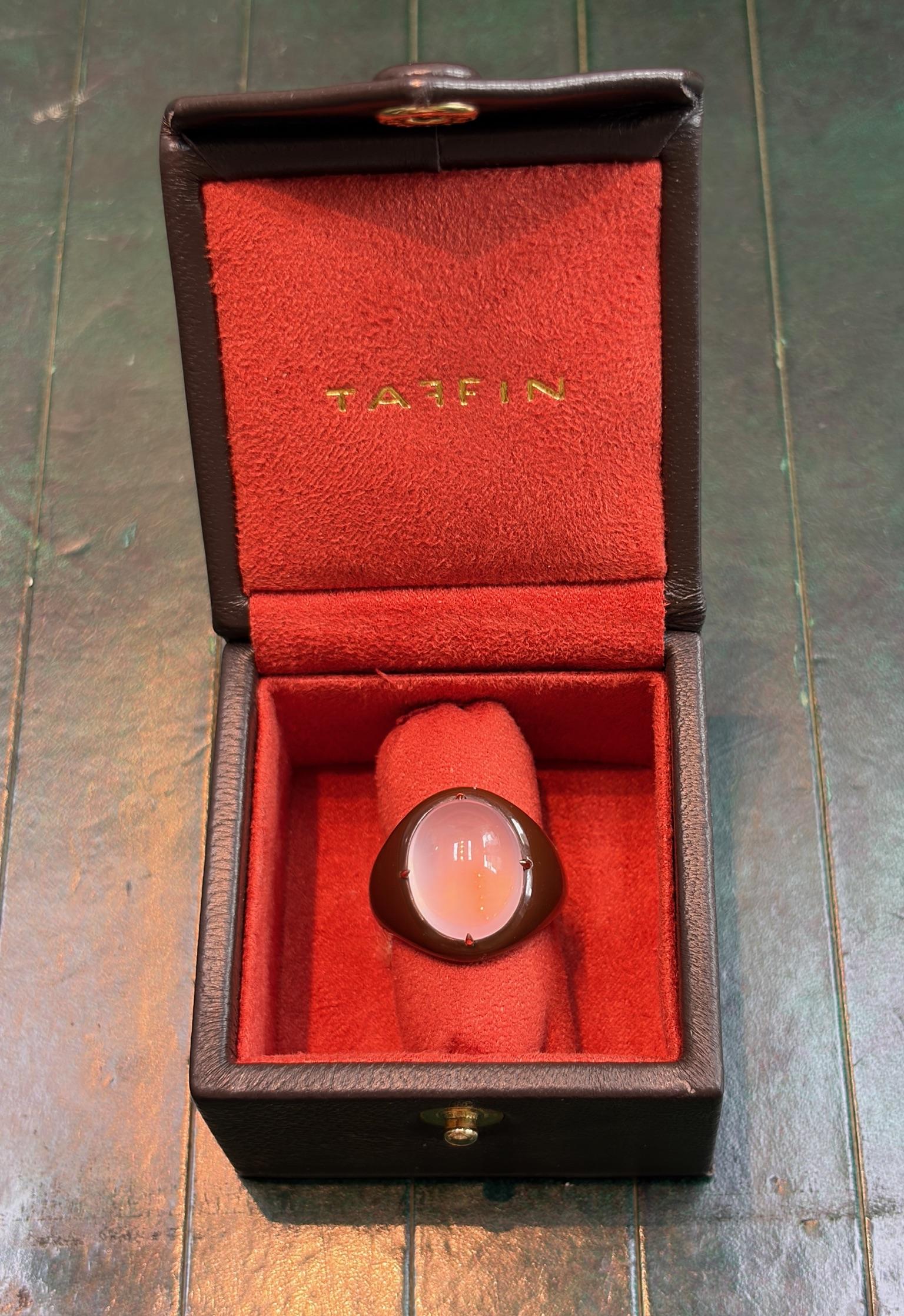 Taffin Moonstone and Ceramic Ring