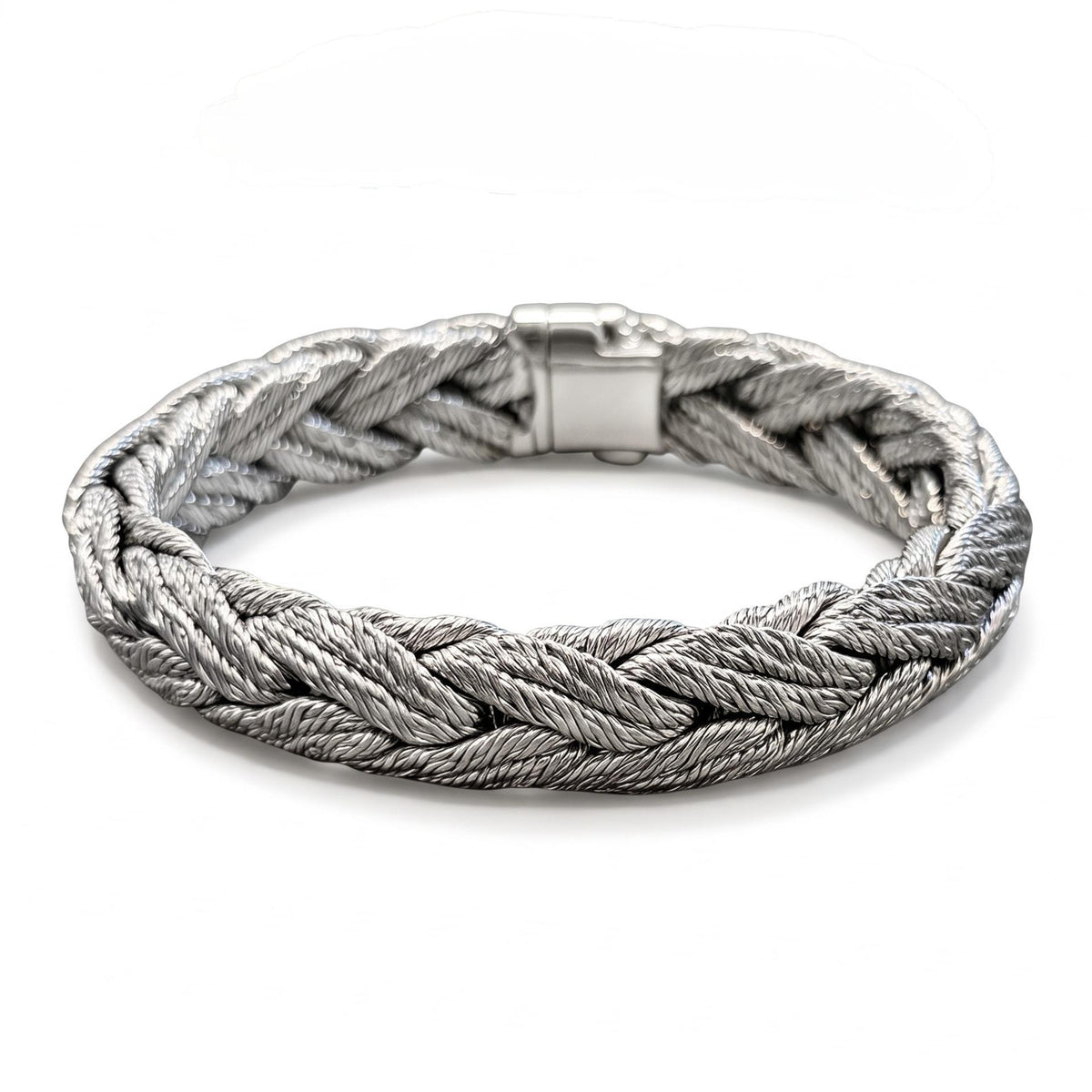 Georges Lenfant 18K White Gold Twisted Bracelet