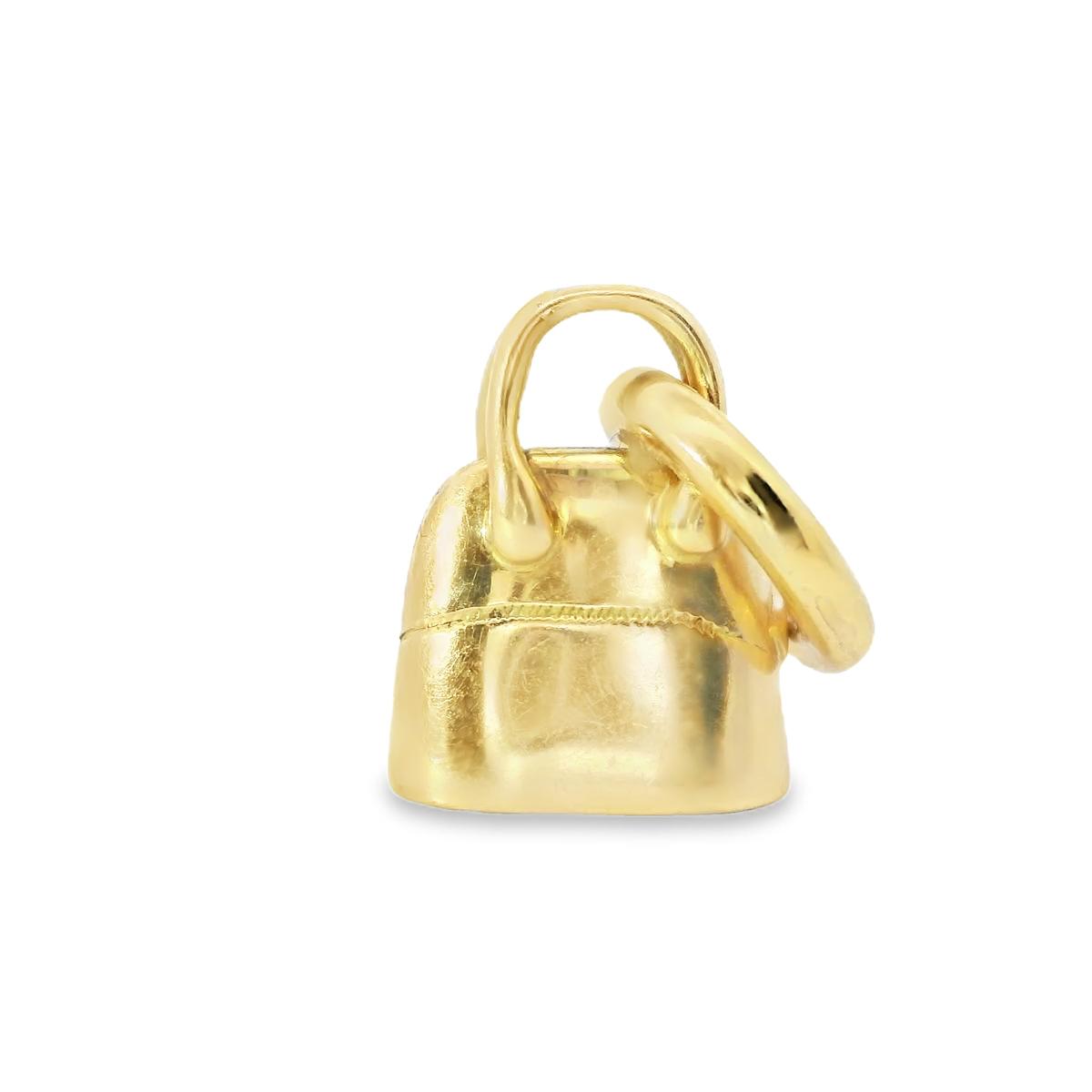 Hermès Mini Handbag Charm in 18K Yellow Gold