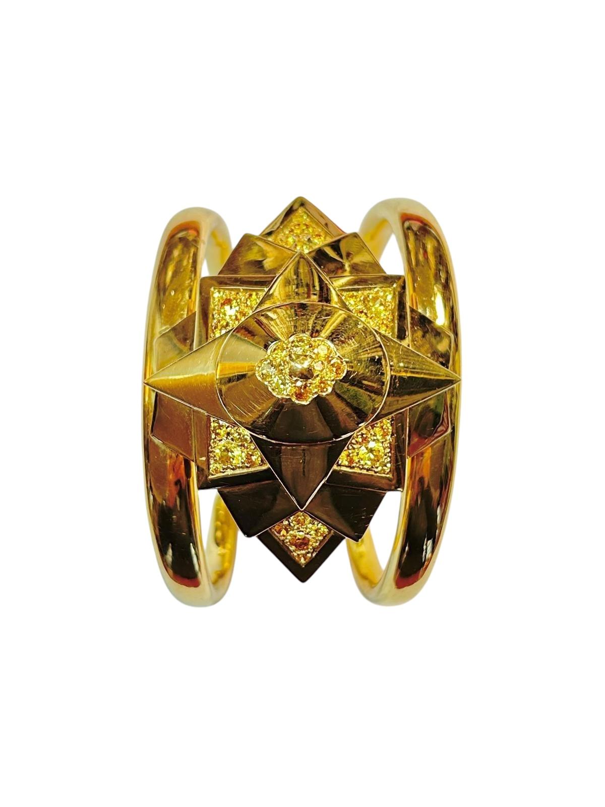 Suzane Bellperon 18K Yellow Gold and Yellow Diamonds set