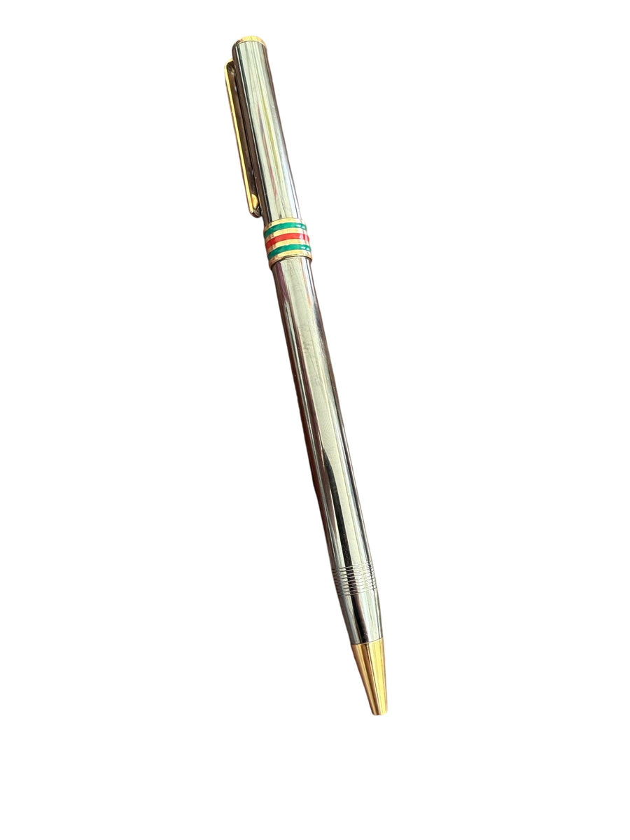 Gucci Stainless Steel Ballpoint Pen, 1990s