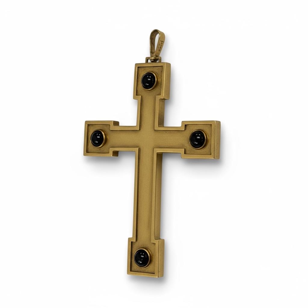 Reliquary of the Cardinal: Austro-Hungarian Garnet Cross, circa 1880