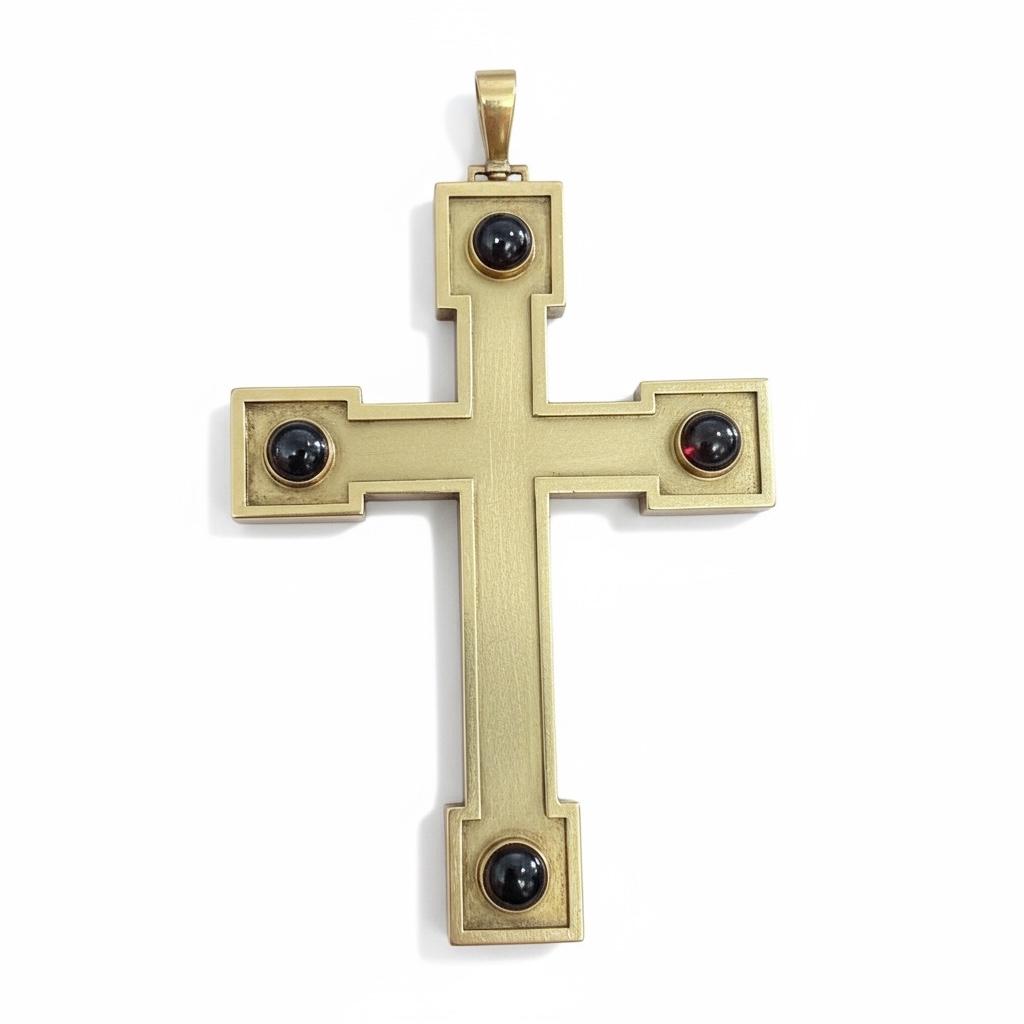Reliquary of the Cardinal: Austro-Hungarian Garnet Cross, circa 1880