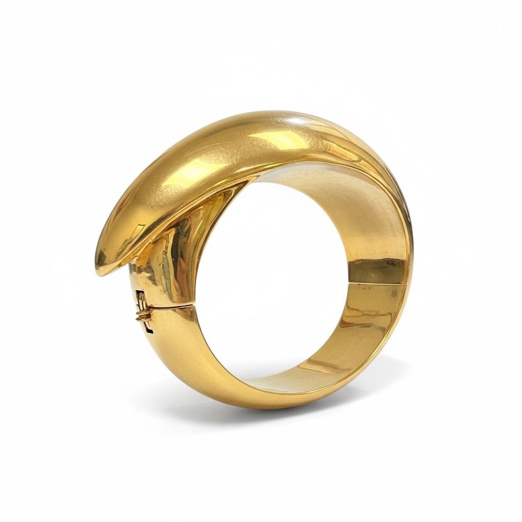 Frank Gehry for Tiffany & Co. Sculptural Gold Bangle
