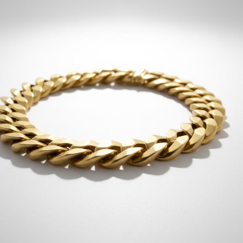 Bulgari 18K Gold Curb Link Bracelet
