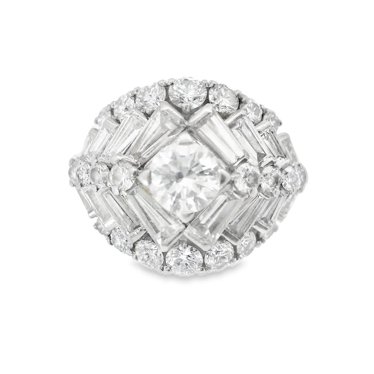 Oscar Heyman Diamond Cluster Ring
