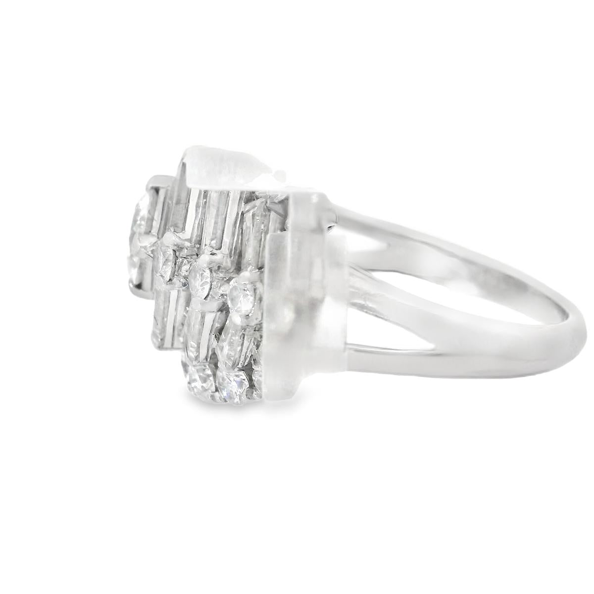 Oscar Heyman Diamond Cluster Ring