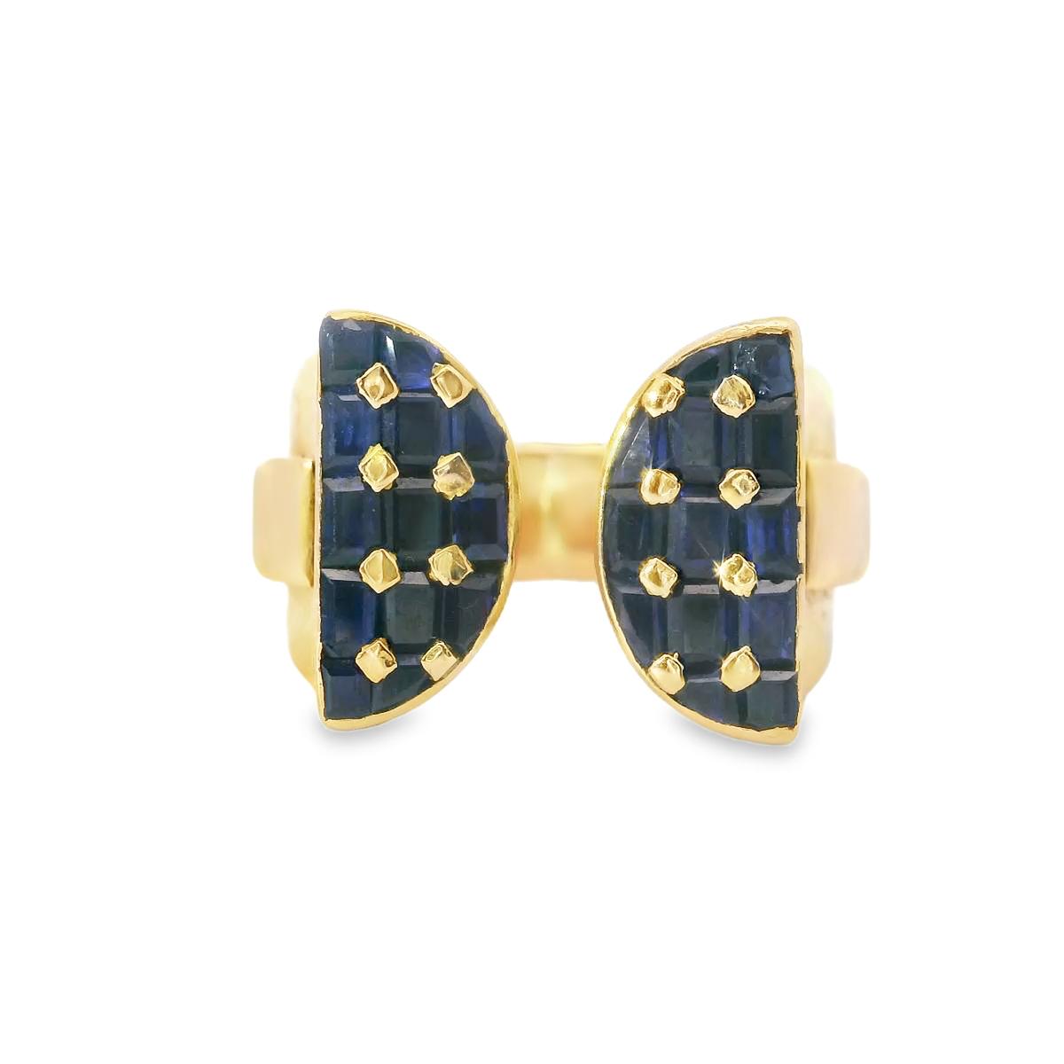Mauboussin Sapphire Ring in 18K Yellow Gold