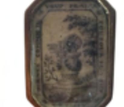 An old low-title gold ring with a message of love painted Mid 18th century