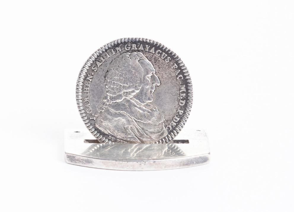 Hermes Paris Silver “Jeton J. Sallin” Coin Card Holder