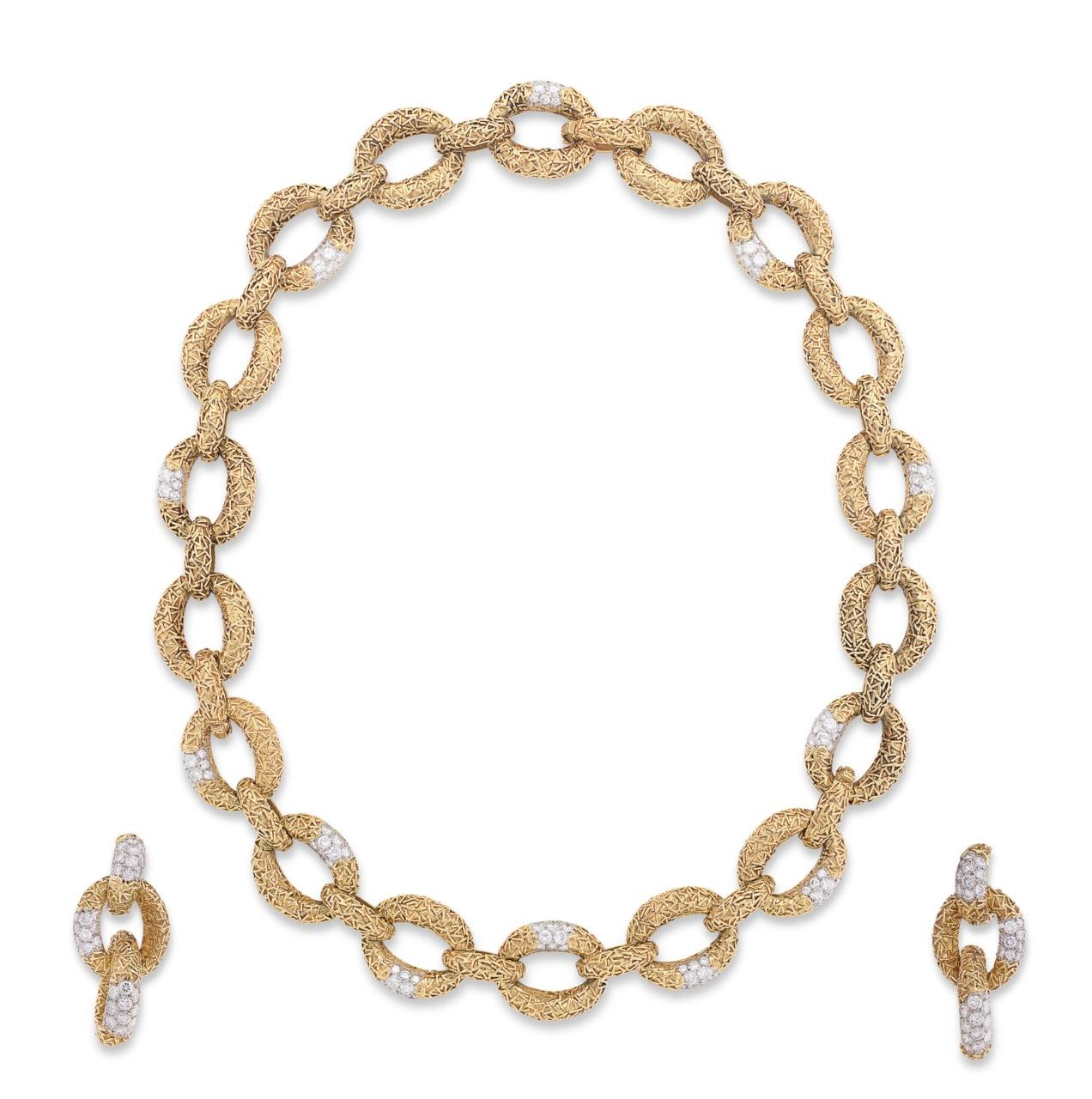 Van Cleef & Arpels “Chevalerie” Diamond Transformable Demi-Parure