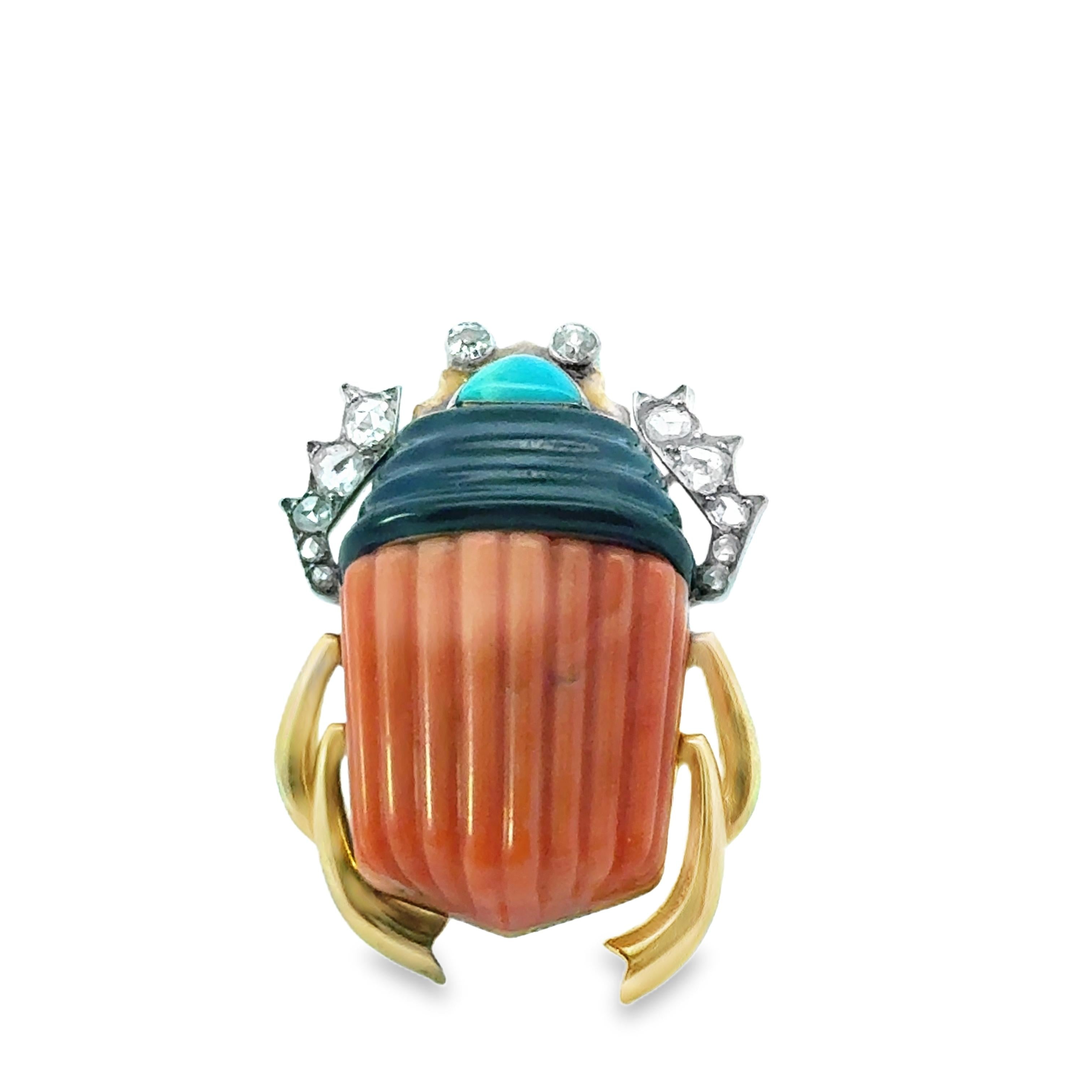 A 1936 Cartier Gem Set Brooch . Signed Cartier Paris No. 08671