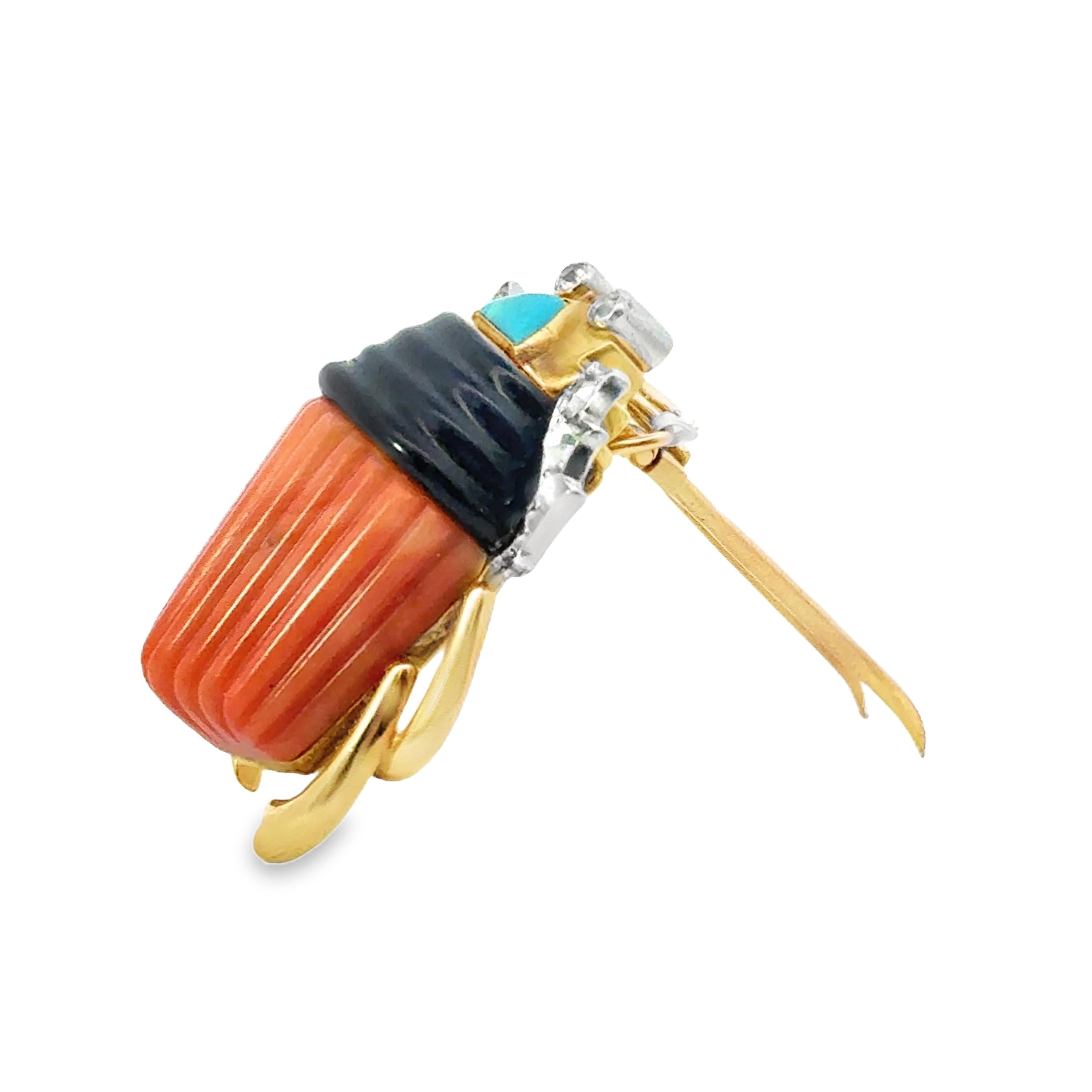 A 1936 Cartier Gem Set Brooch . Signed Cartier Paris No. 08671