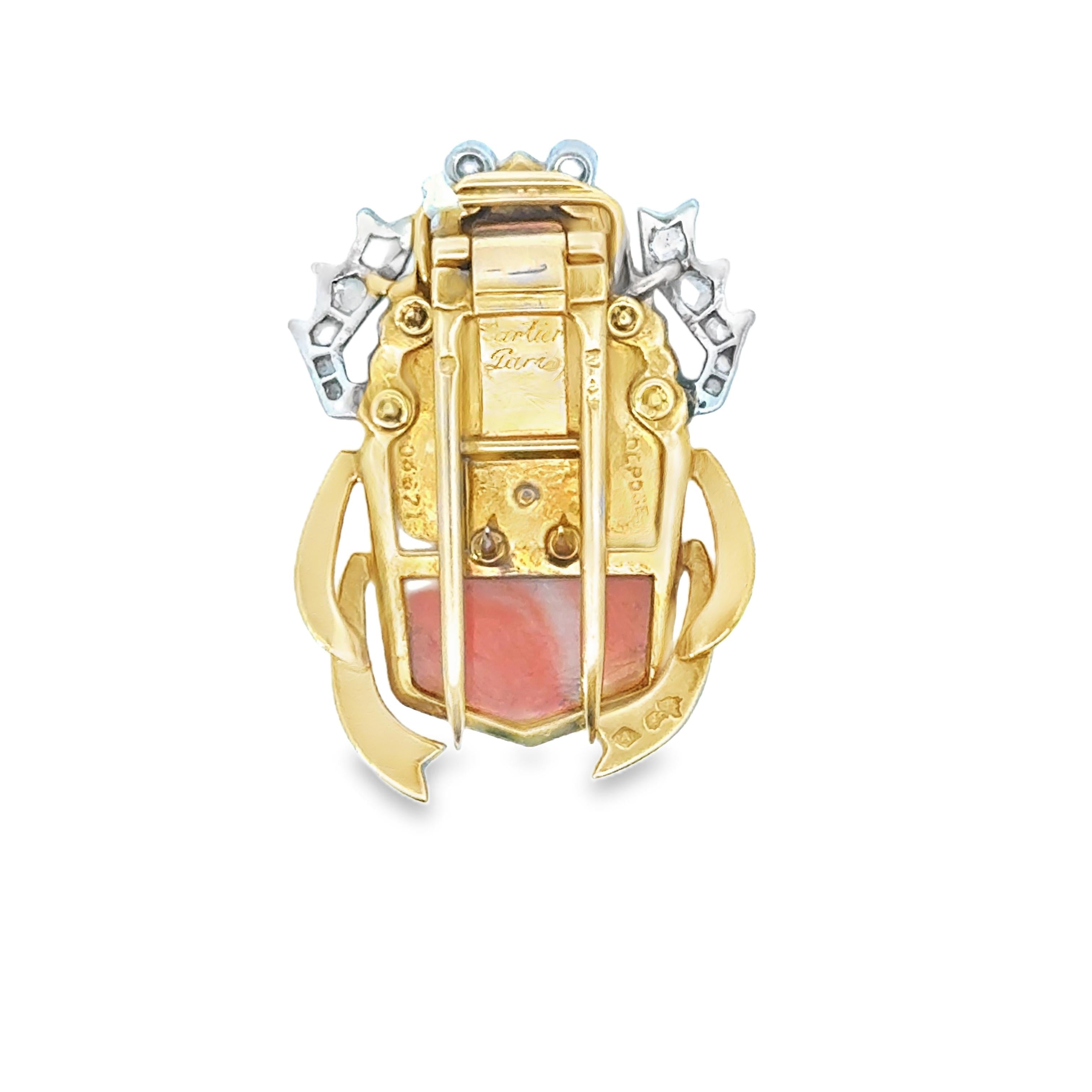 A 1936 Cartier Gem Set Brooch . Signed Cartier Paris No. 08671