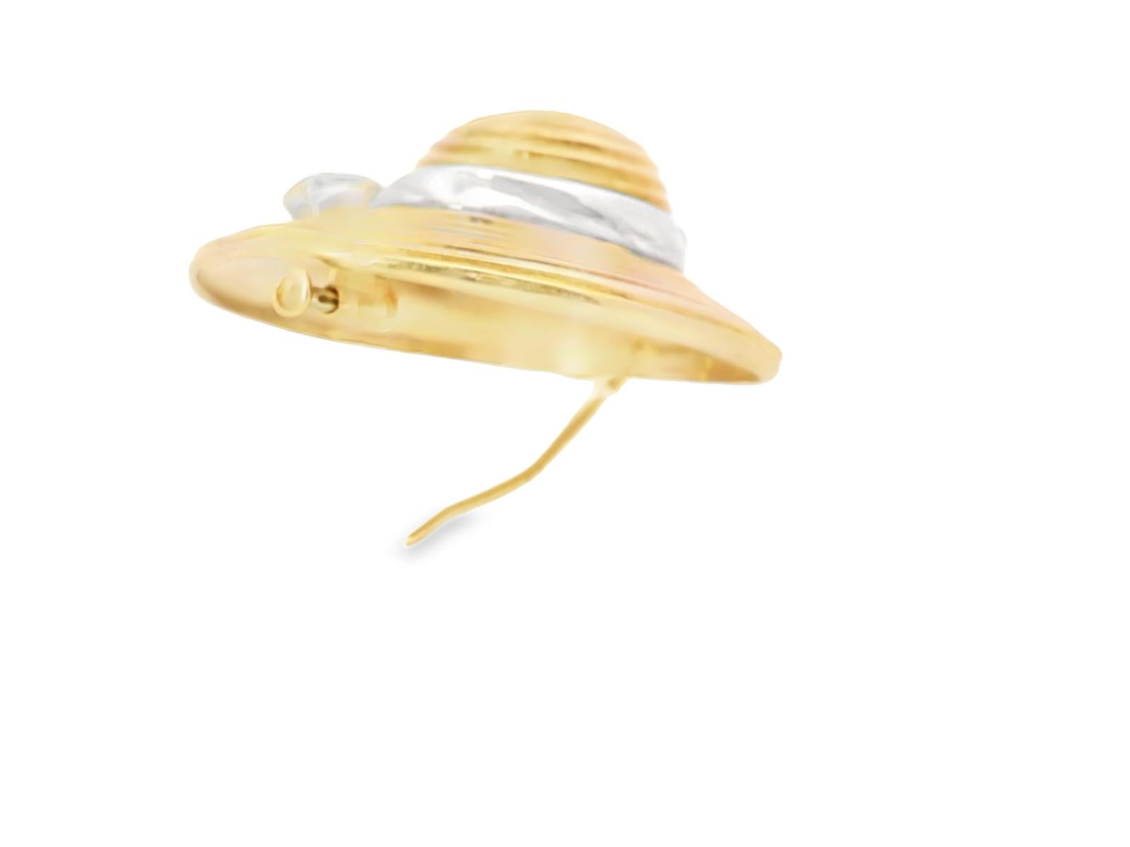 18k Yellow Gold Van Cleef & Arpels 1980s Whimsical Diamond Pin