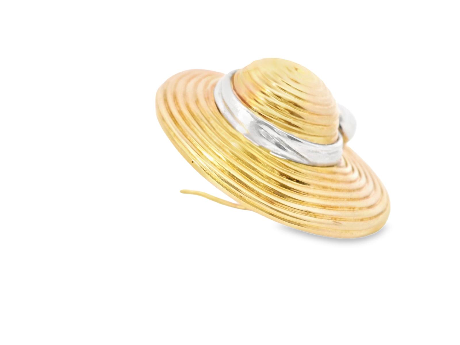 18k Yellow Gold Van Cleef & Arpels 1980s Whimsical Diamond Pin