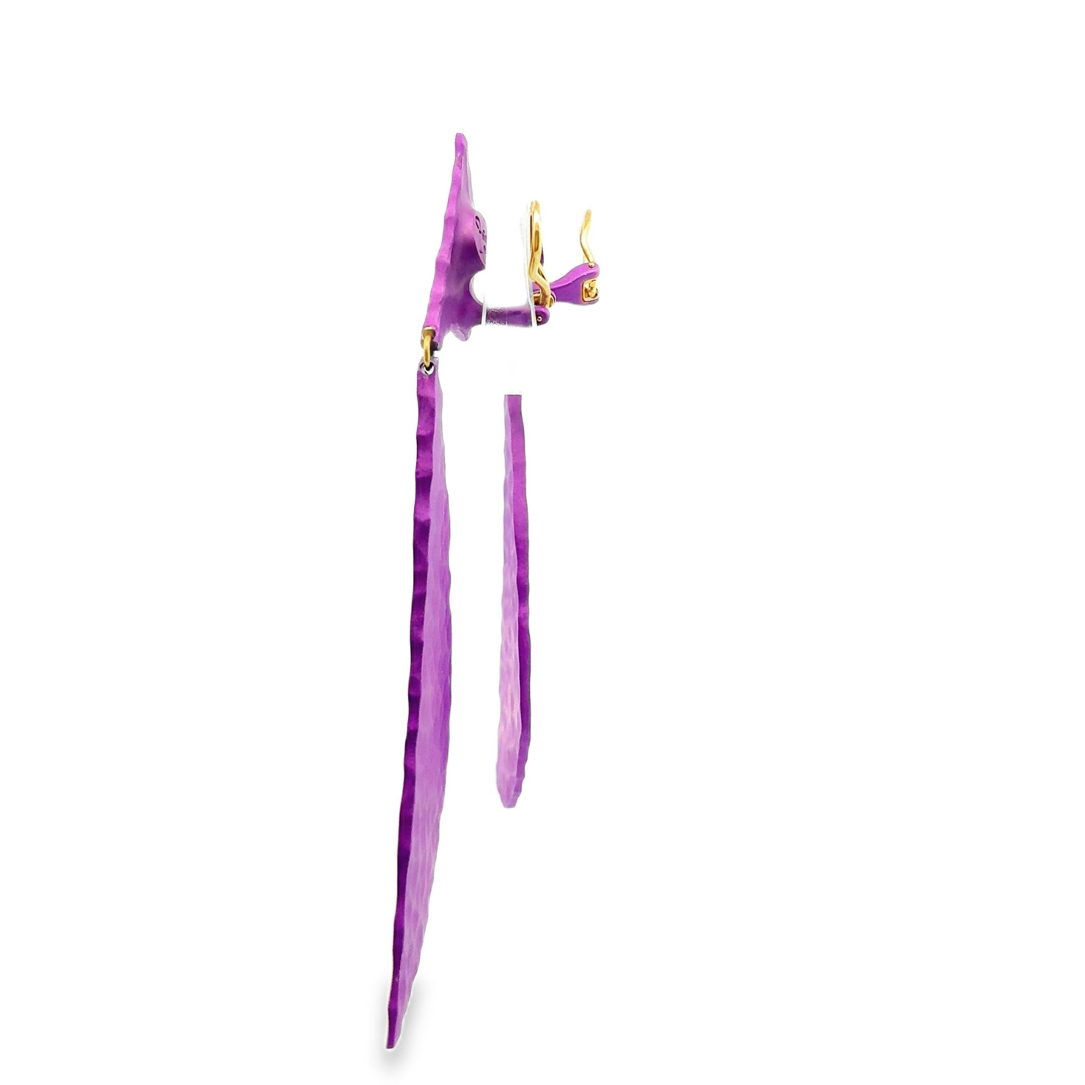 18k Gold and Aluminum Statement Earrings by JAR