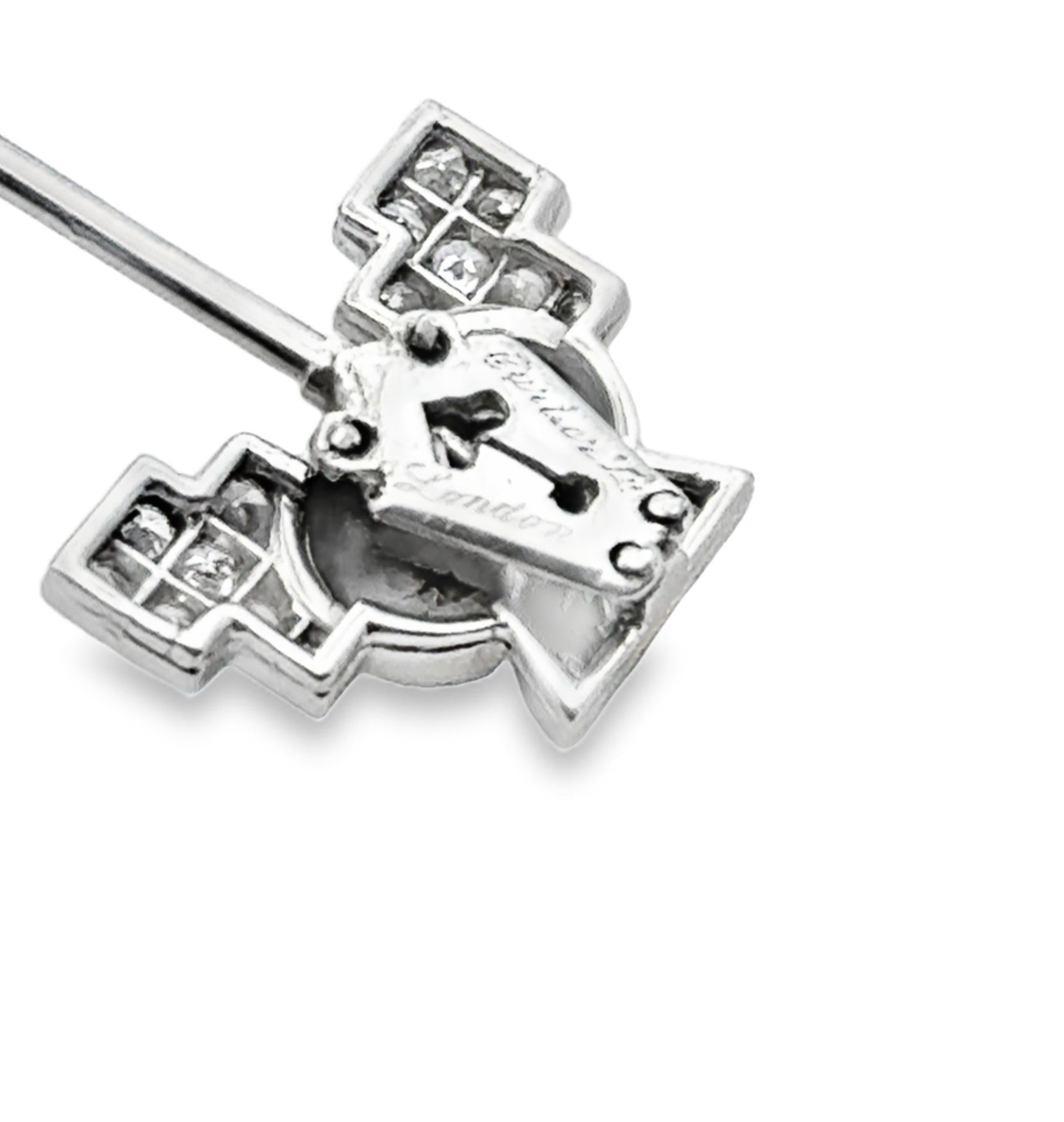 Cartier Jabot Brooch with Opals, Diamonds, and Gemstone Beads