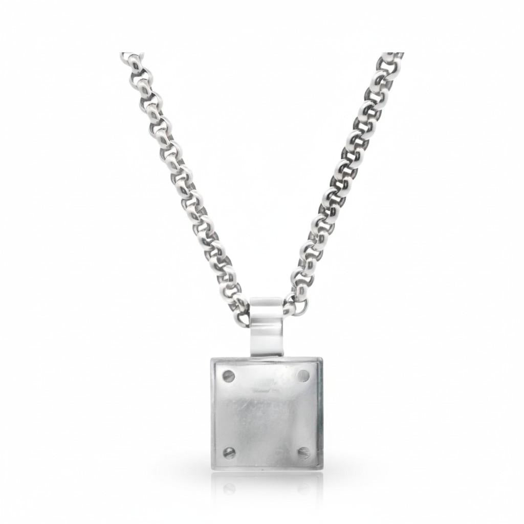 Chopard Blue Topaz and Diamond Pendant Necklace Circa 2000