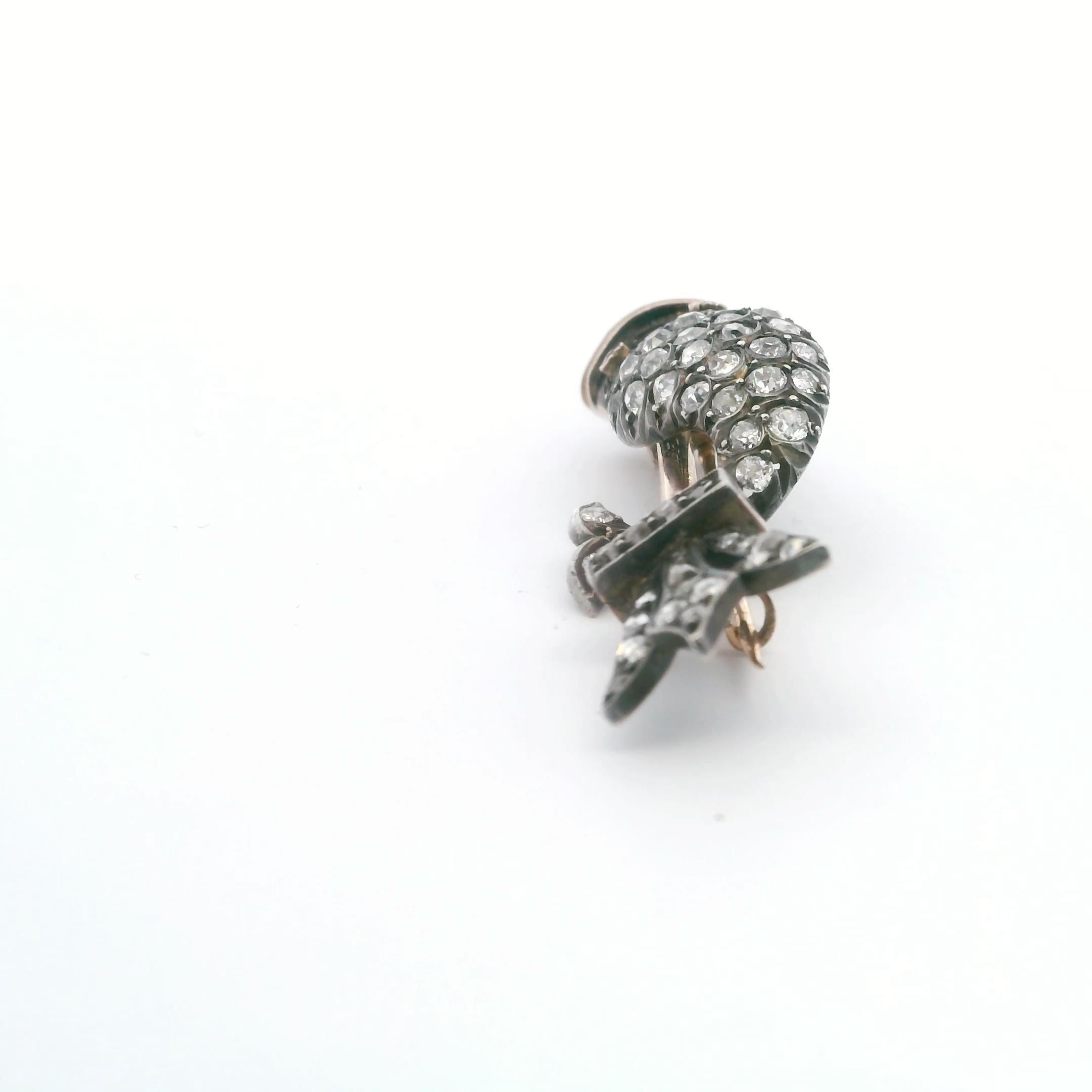 Antique Diamond & Ruby Fish Brooch, Circa 1890 – A Symbol of Myth & Mastery