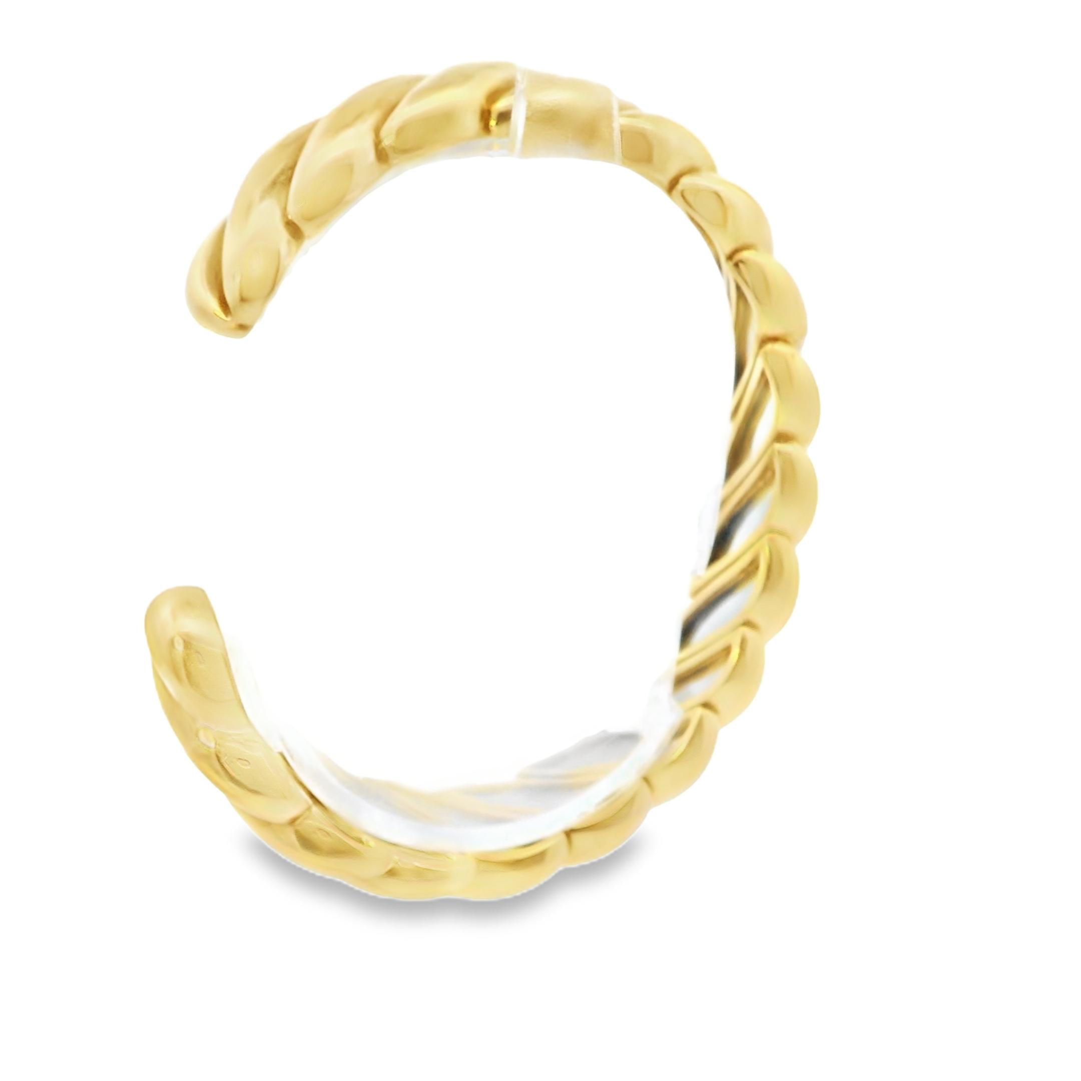 André Vassort Twisted Gold Bracelet
18K Yellow Gold, France
Circa 1970
