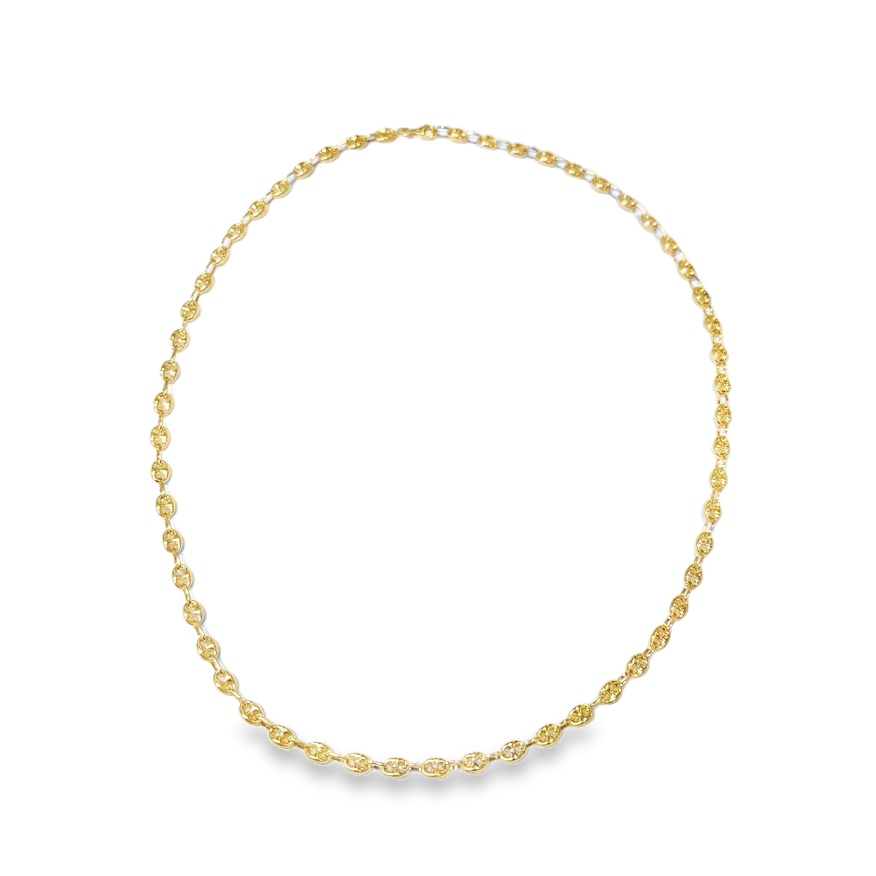 Odeon “Classics” 18K Yellow Gold Nautical Link Necklace – 20” (Brand New)