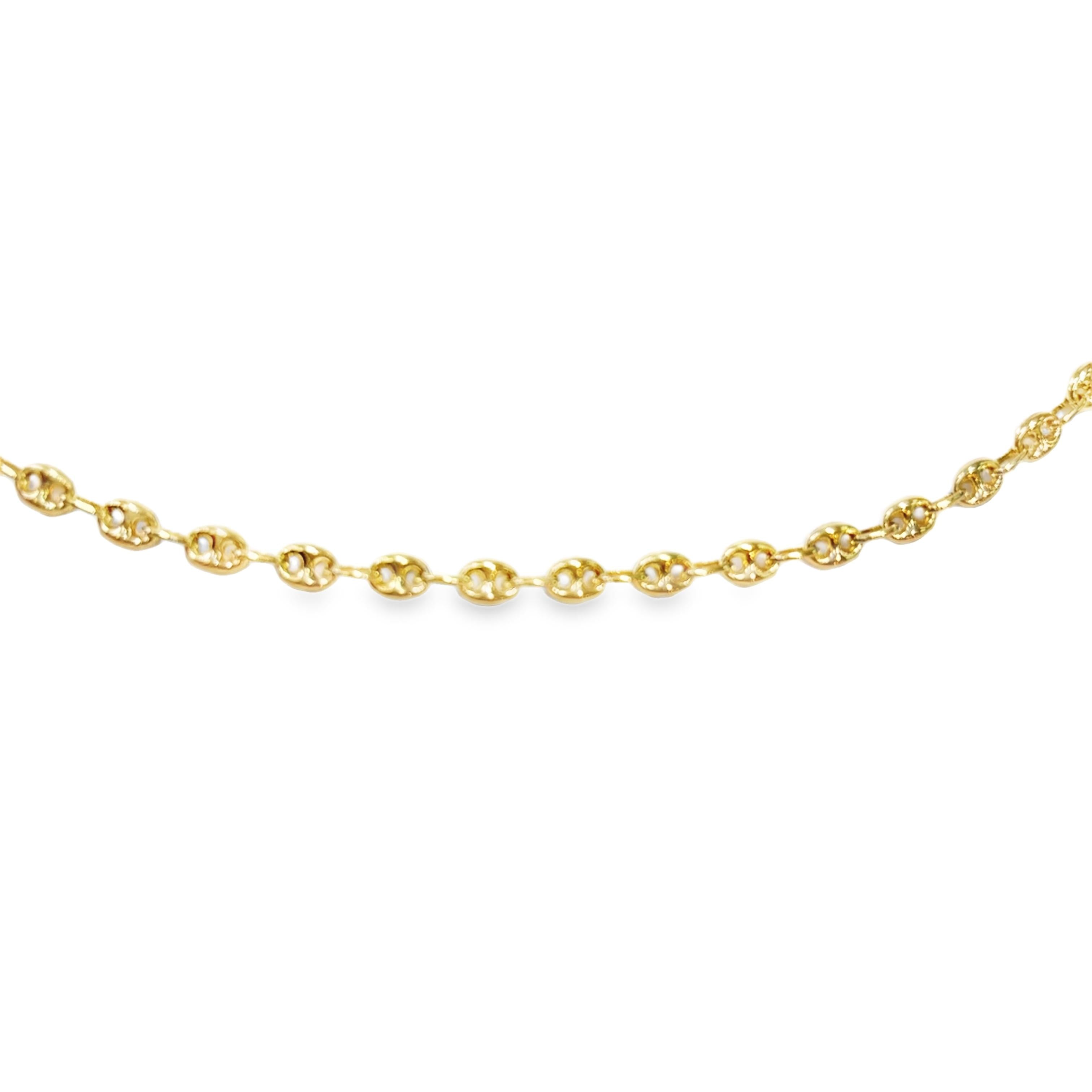 Odeon “Classics” 18K Yellow Gold Nautical Link Necklace – 20” (Brand New)