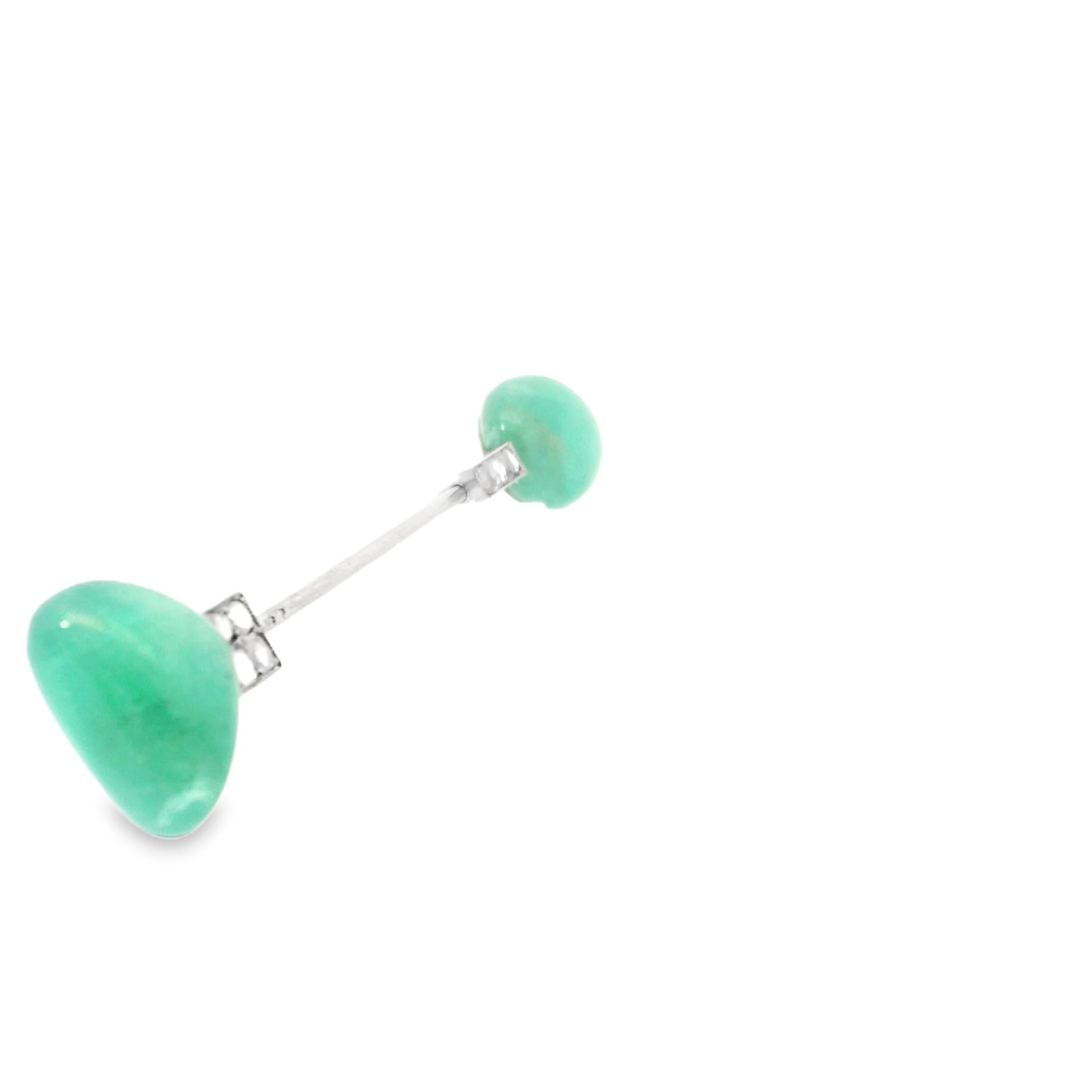 Chaumet Belle Époque Emerald and Diamond Jabot Pin, France, ca. 1910