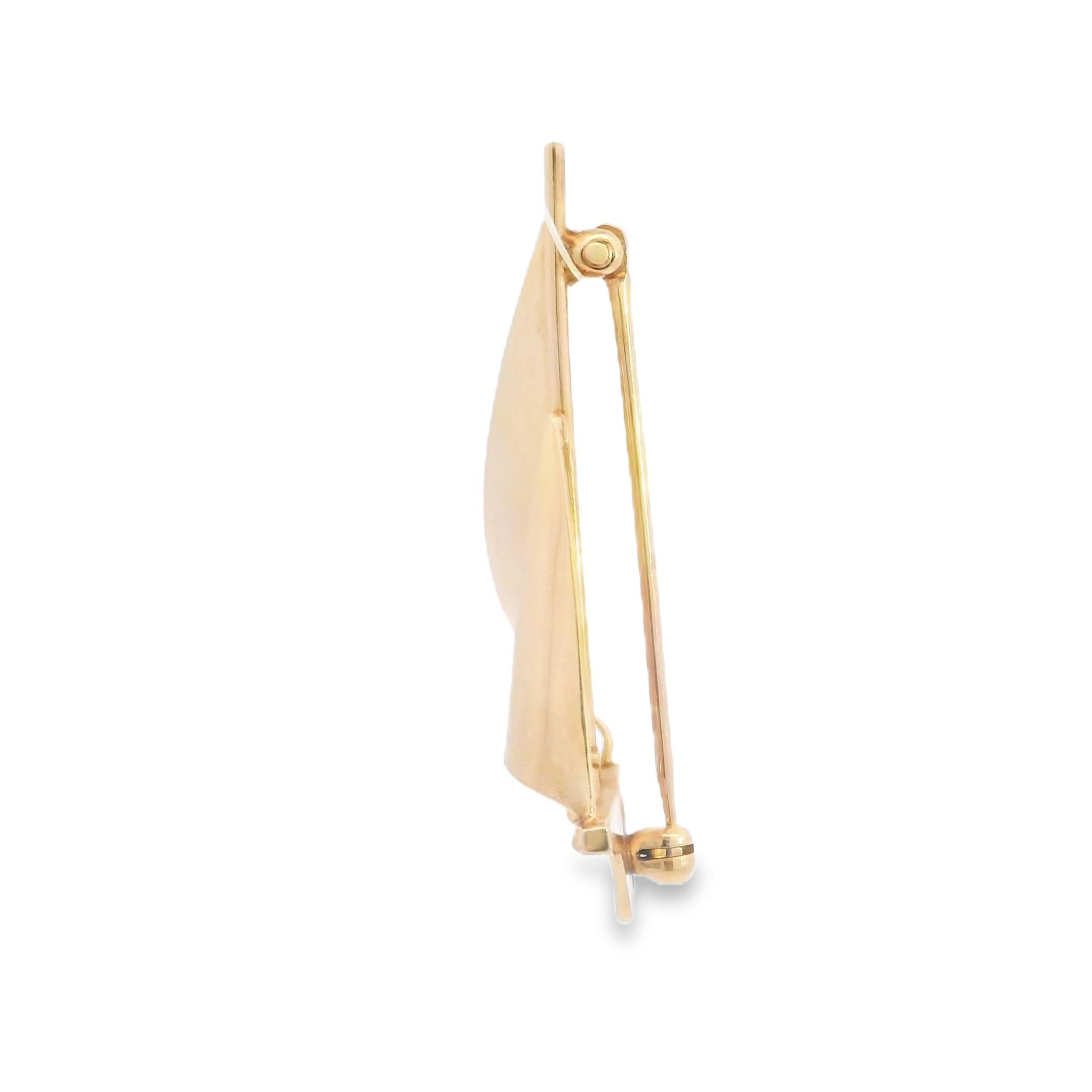 14K Tiffany & Co Nautical Retro Sail Boat Brooch