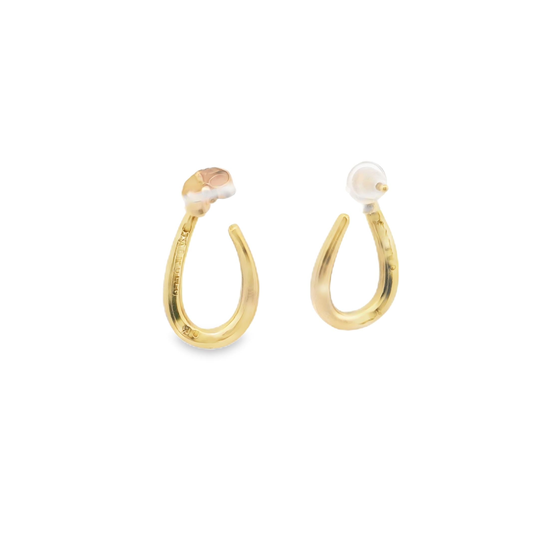 18k Yellow Gold A. Cipullo 1970s Gold Teardrop Earrings
