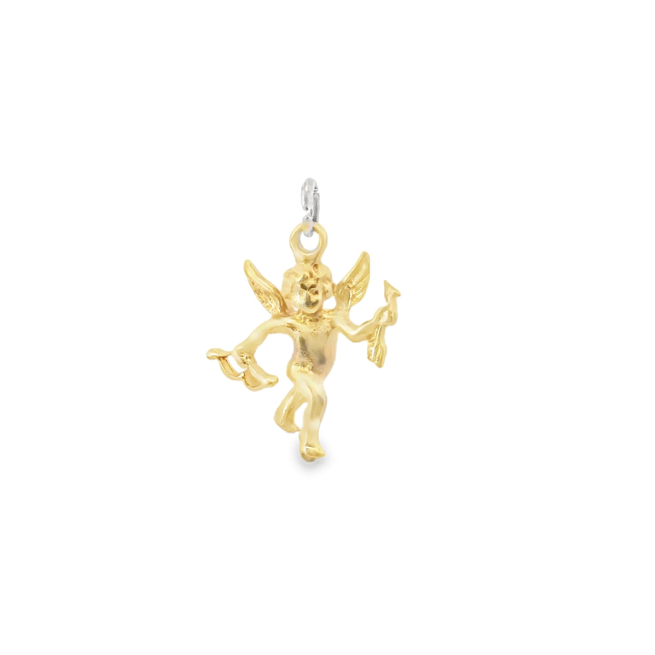 14KY Vintage Charm Gold Cherub - 2.20GRAM