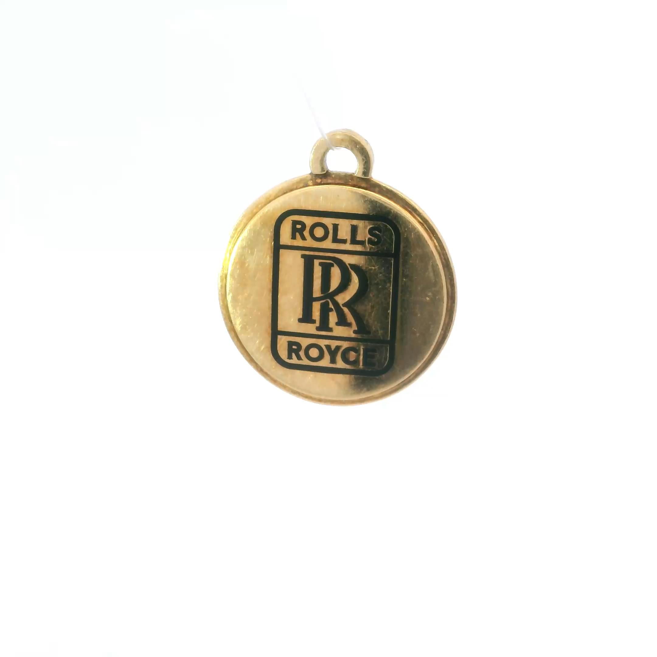 18k Yellow Gold Bulgari for Rolls Royce Charm
