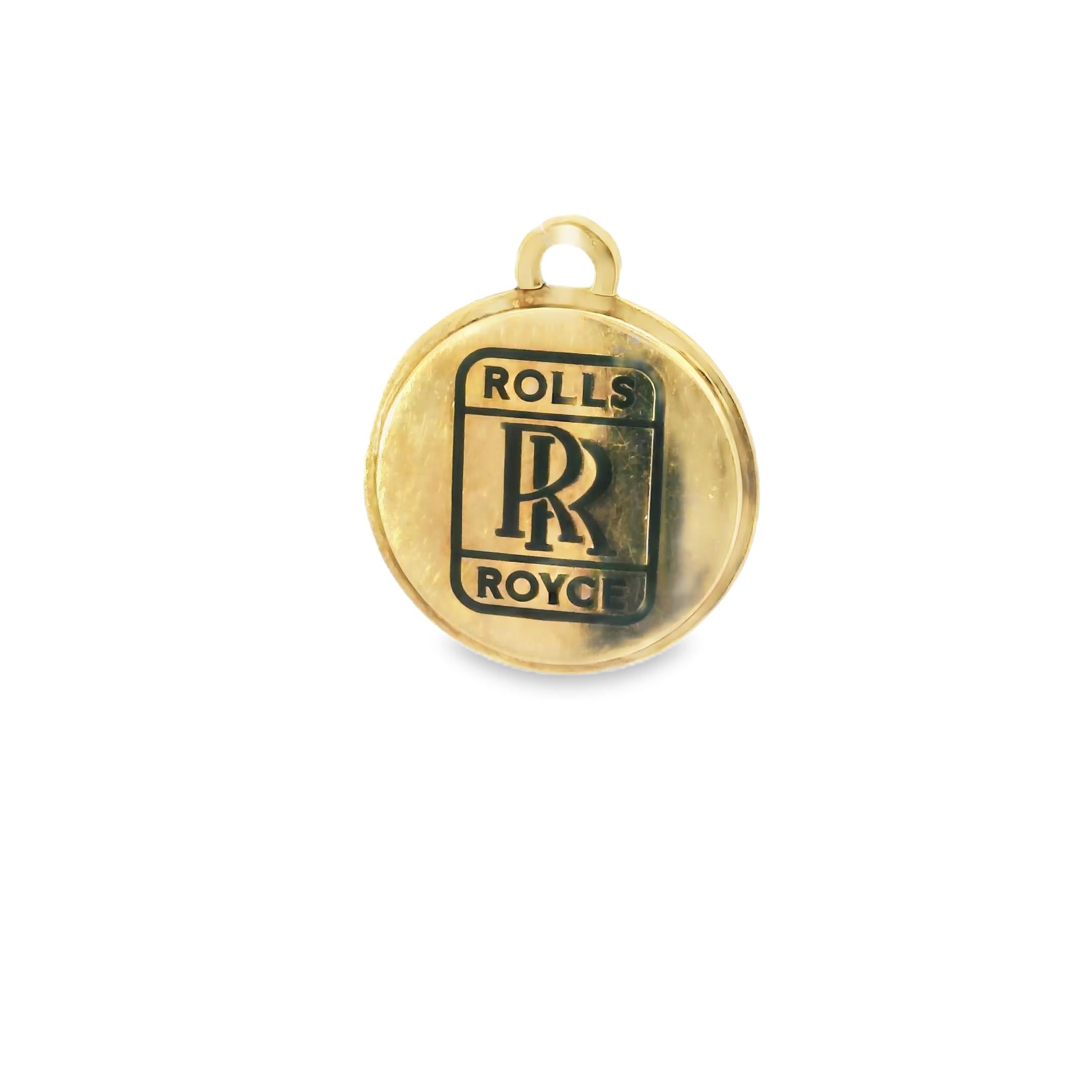 18k Yellow Gold Bulgari for Rolls Royce Charm