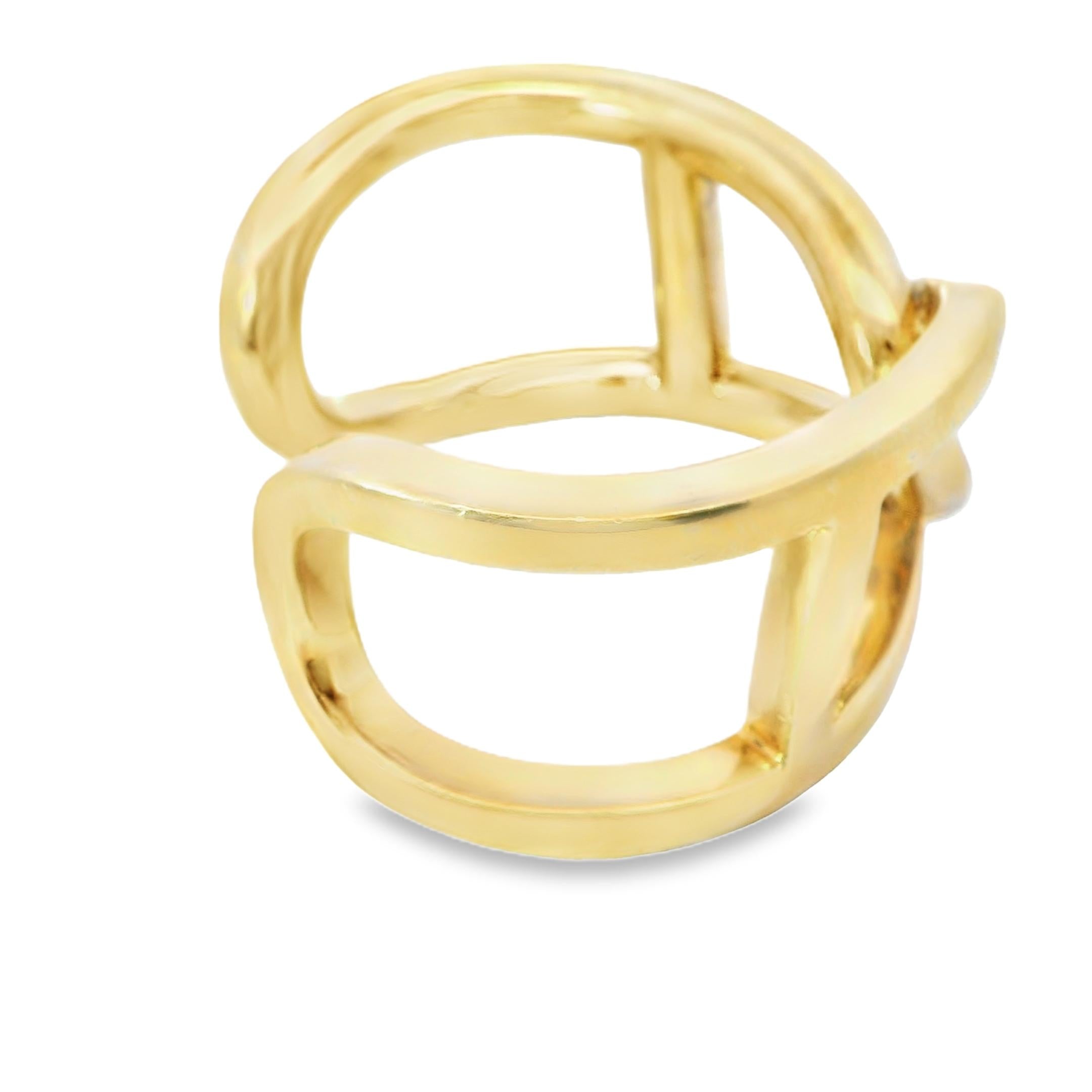 Silver Gold Plated Nautical Hermes Bangle