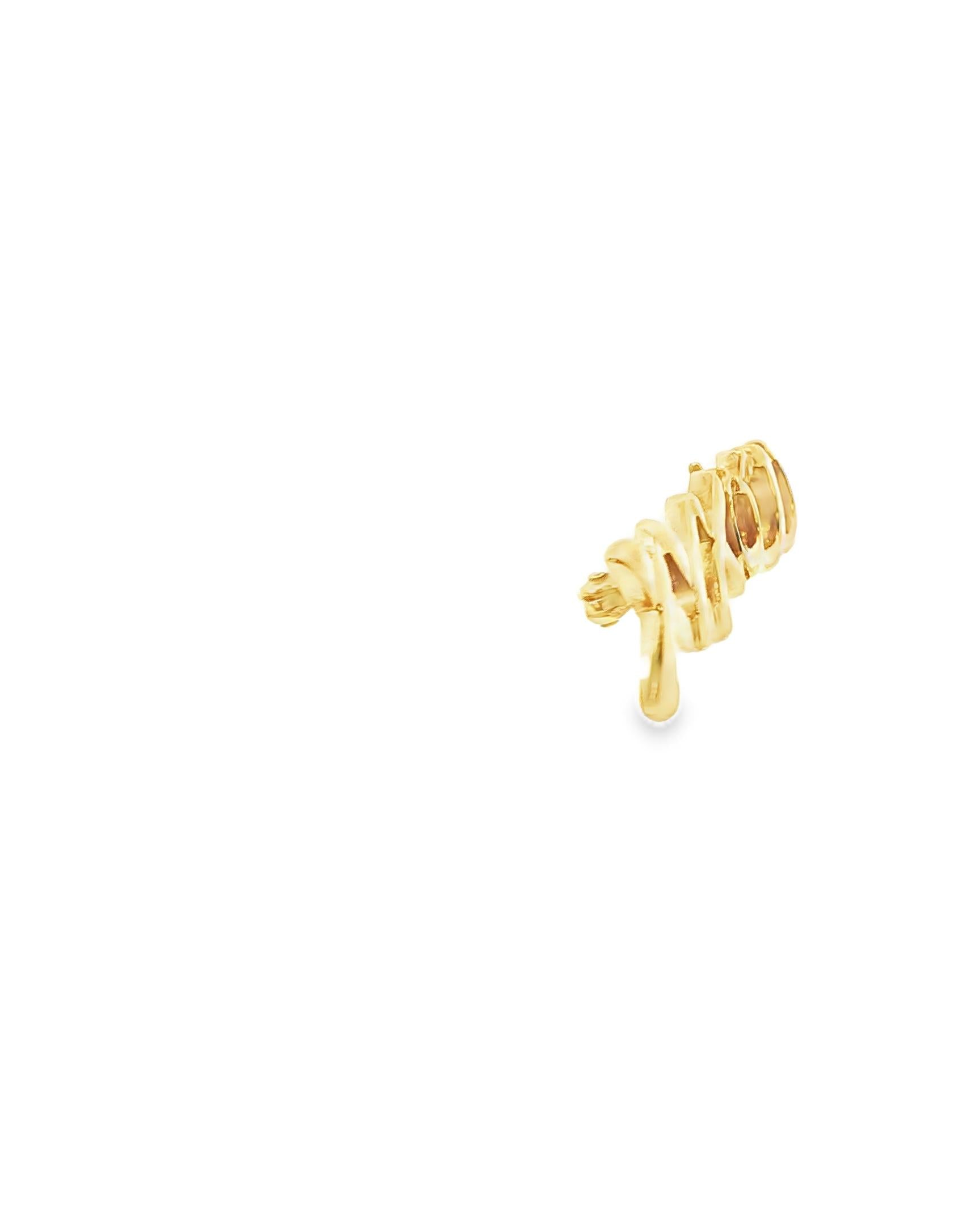 1983 Tiffany & Co. XOXO Brooch Pin in 18K Yellow Gold