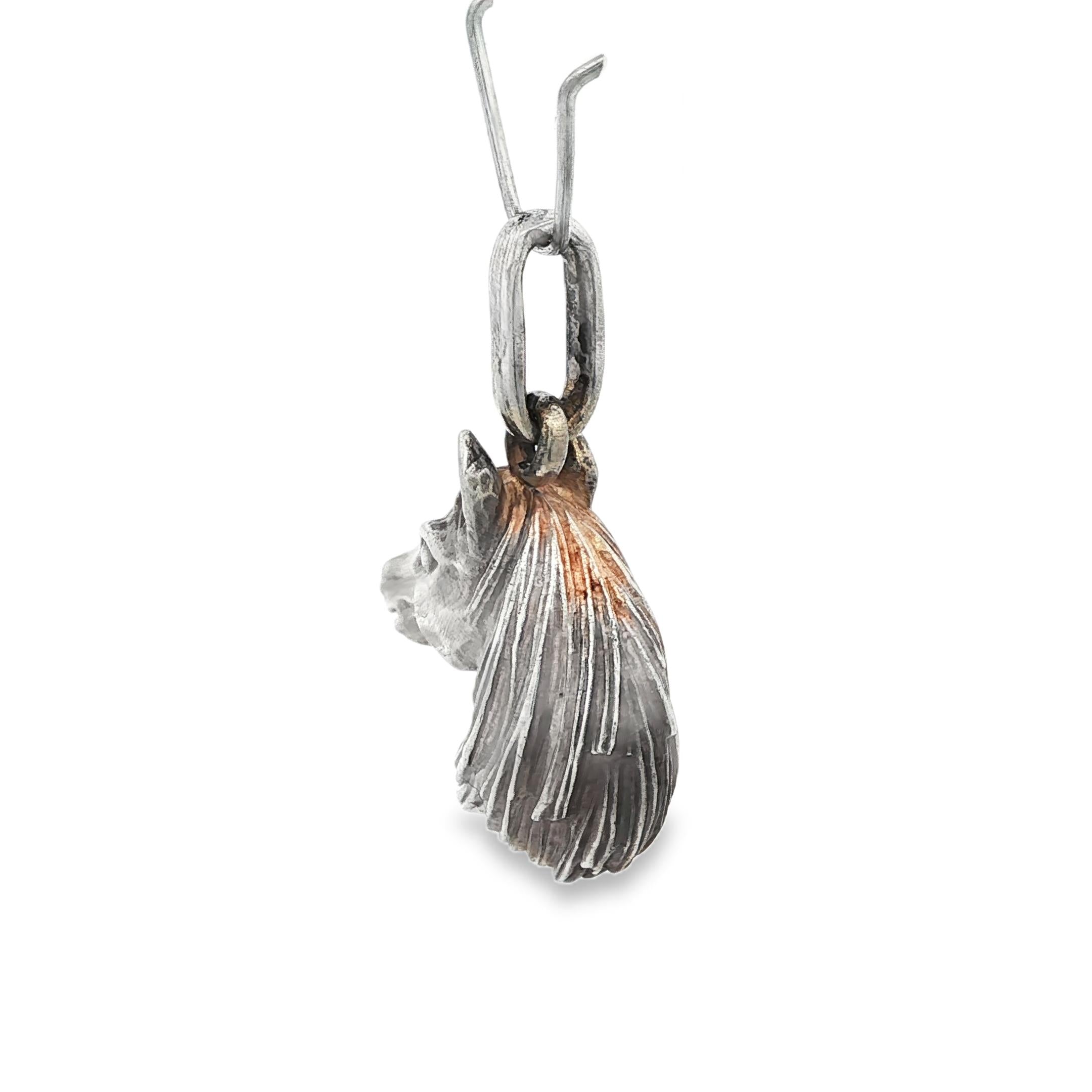 Silver Hermes Paris 1970 Horse Head Charm Pendant 17.30grs