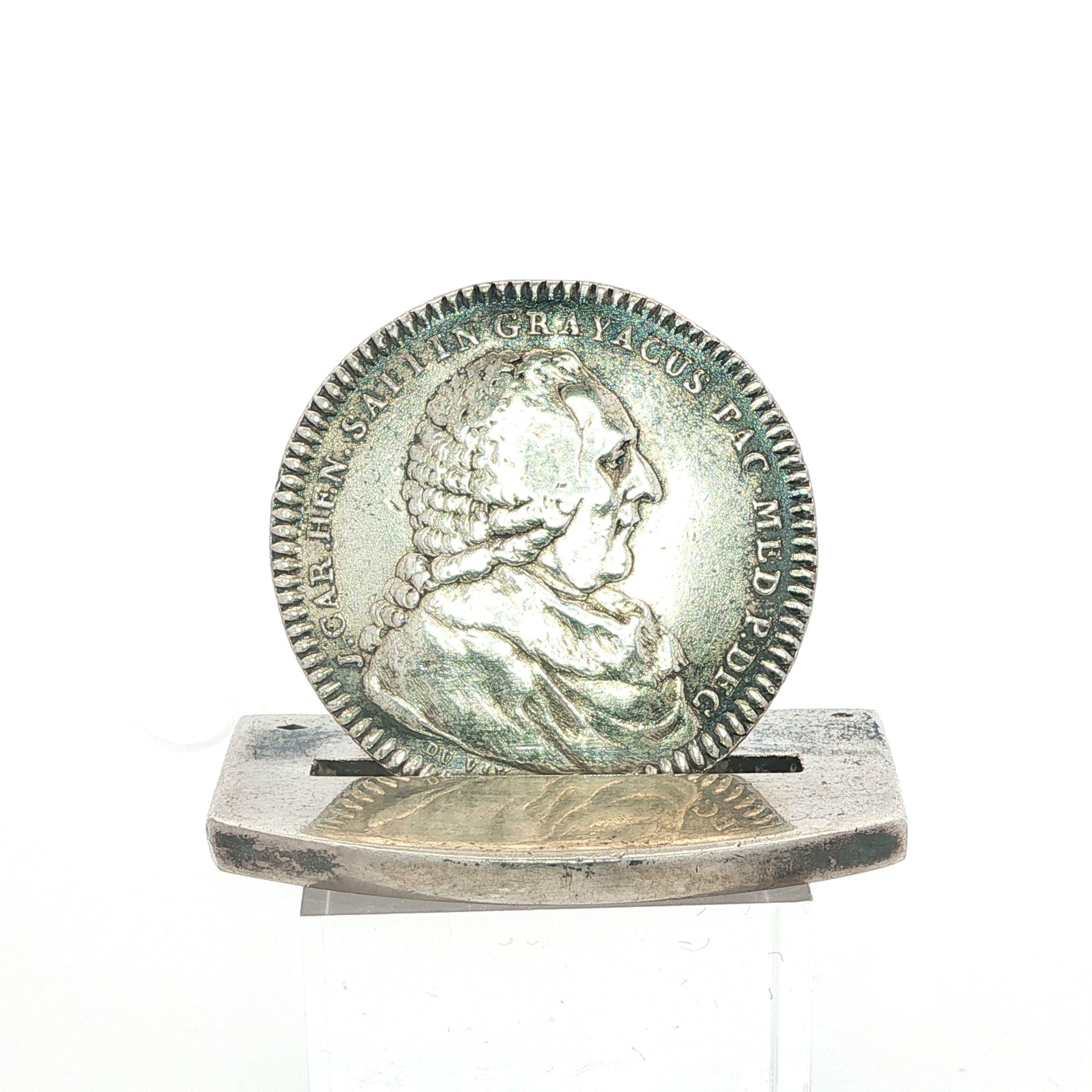 Hermes Paris Silver “Jeton J. Sallin” Coin Card Holder