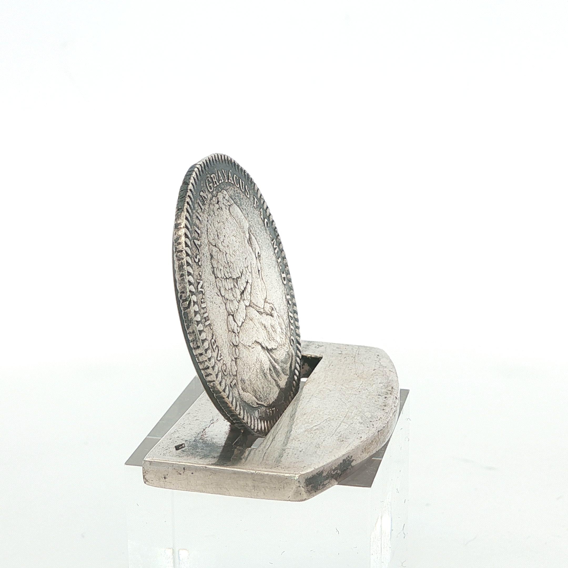 Hermes Paris Silver “Jeton J. Sallin” Coin Card Holder