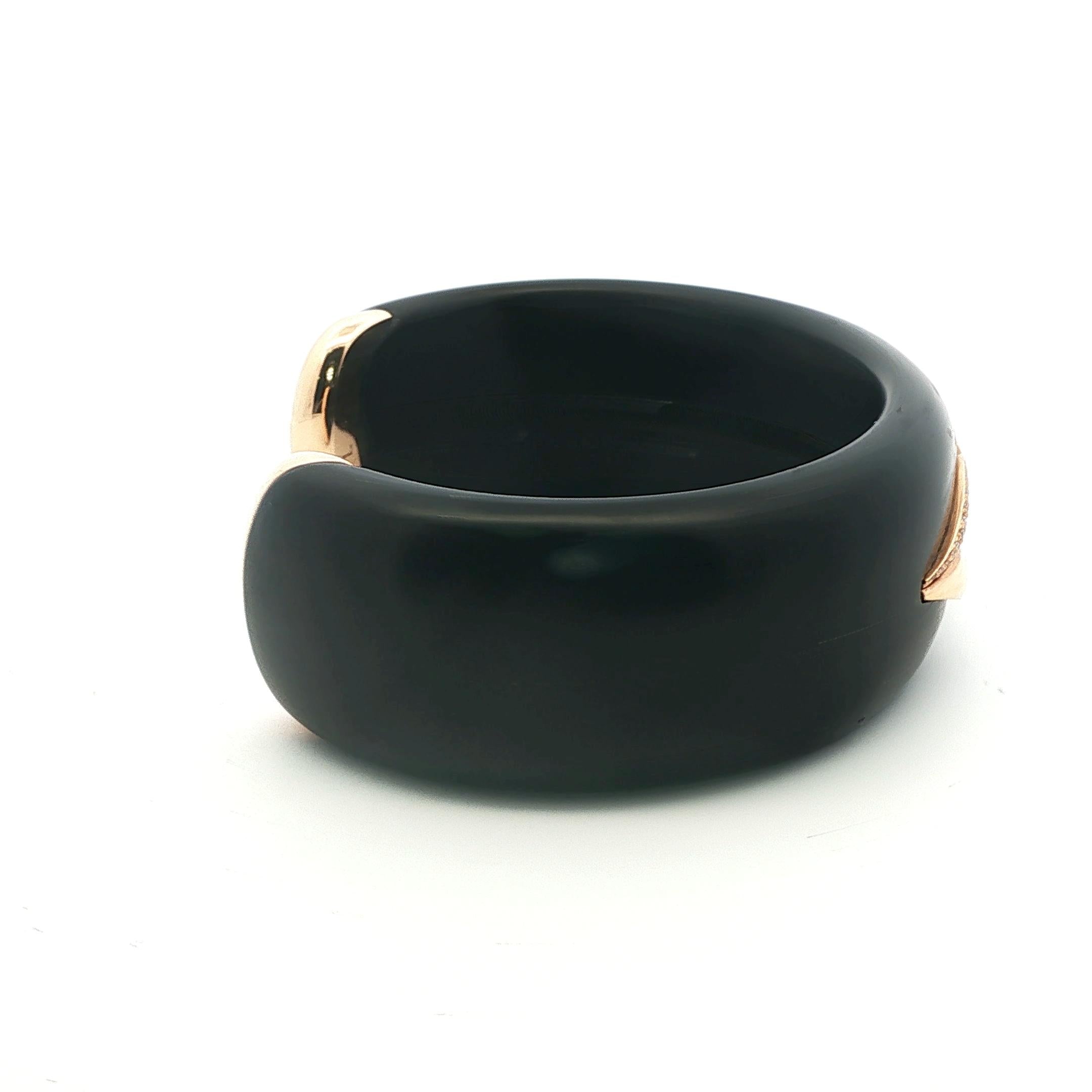 Enigma by Gianni Bulgari: Diamond Lips Bangle in Gold & Wood