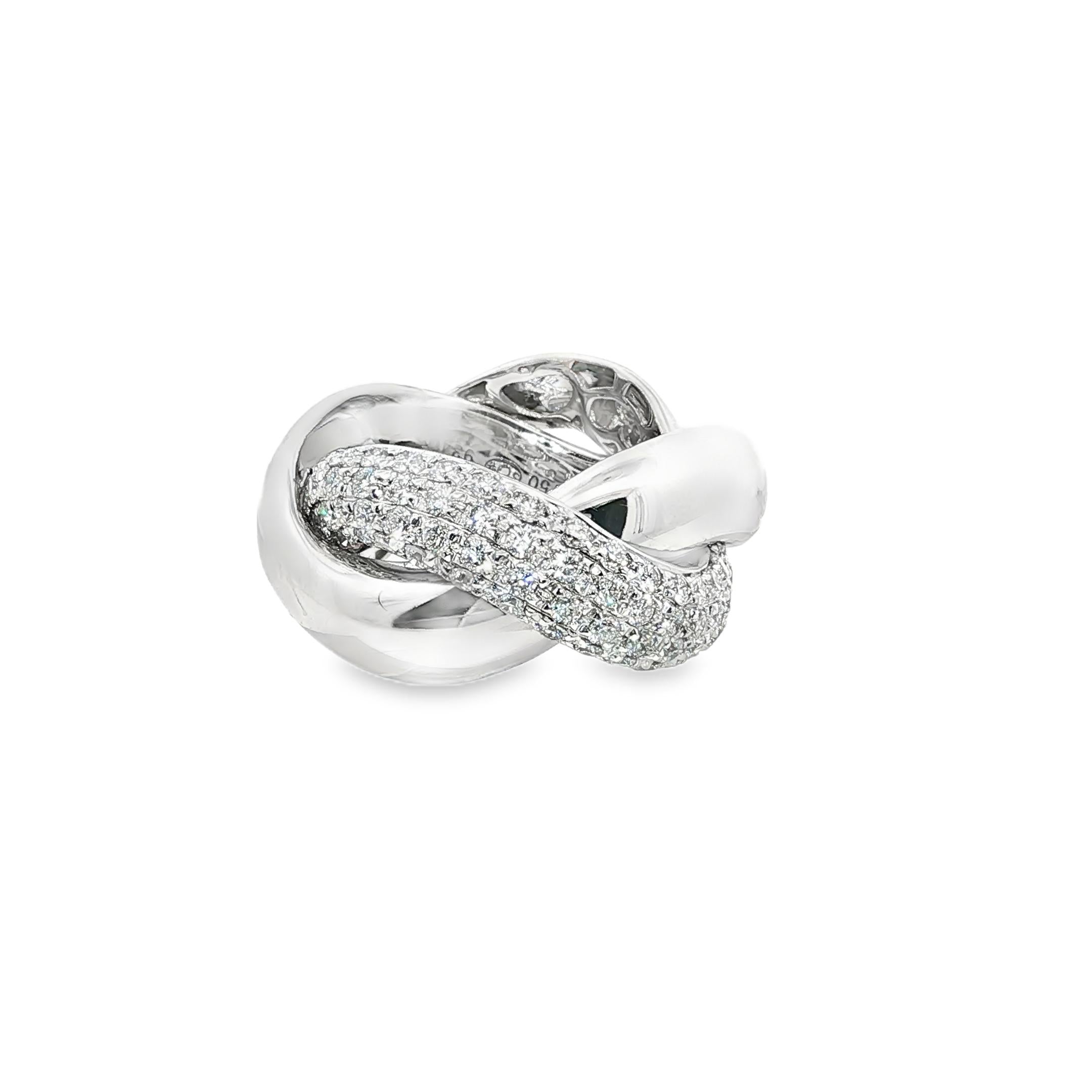 Poiray “Liaison” Diamond Knot Ring