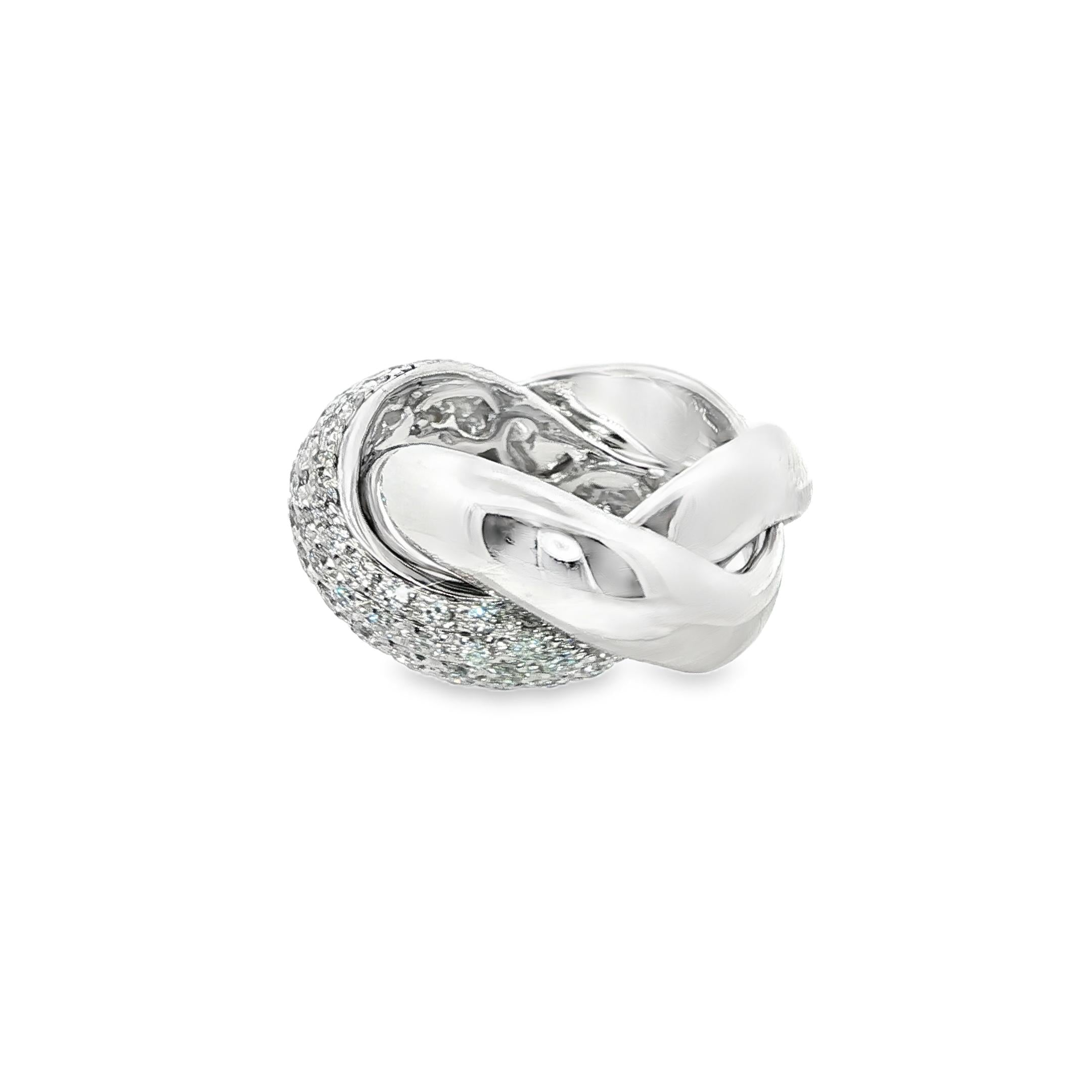 Poiray “Liaison” Diamond Knot Ring