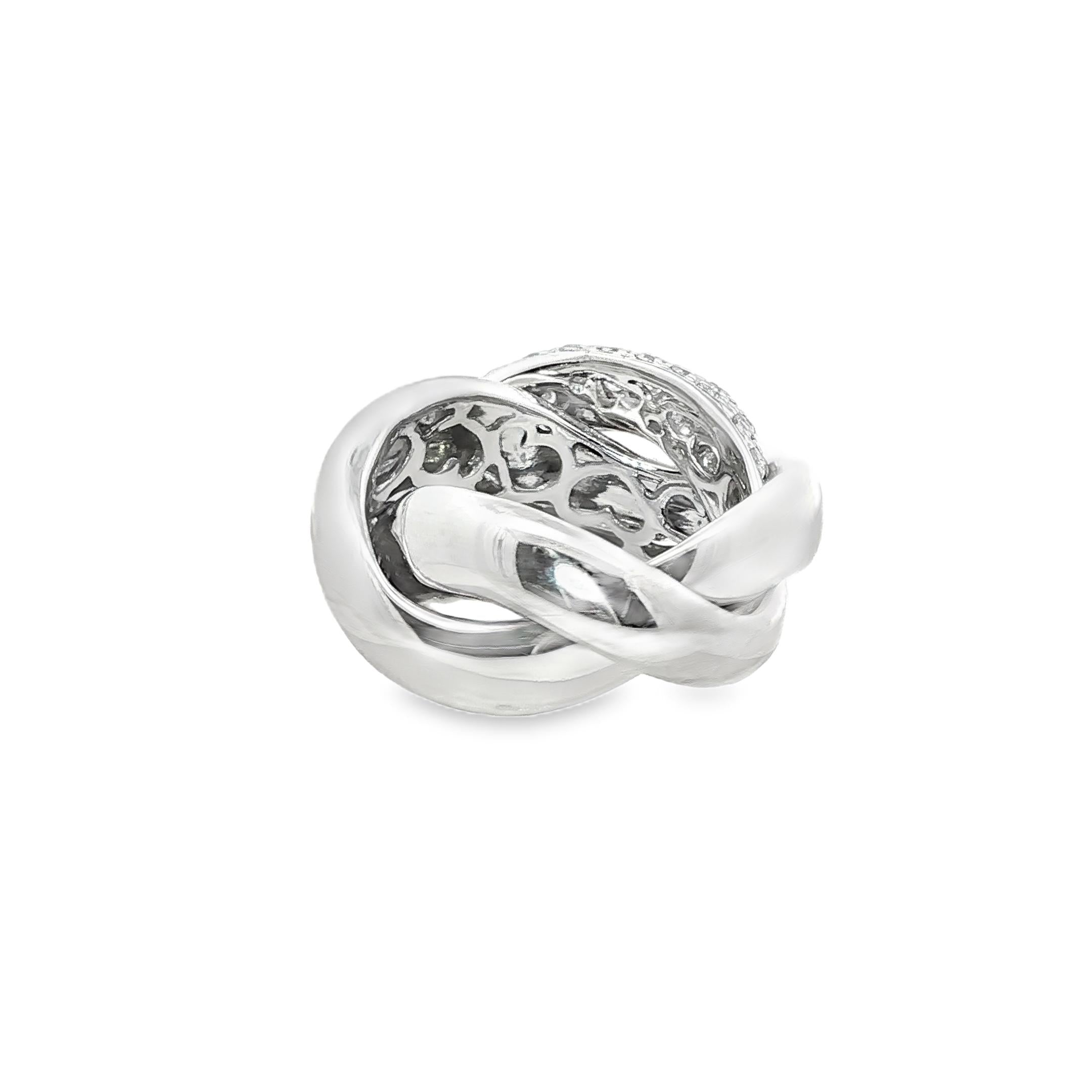 Poiray “Liaison” Diamond Knot Ring